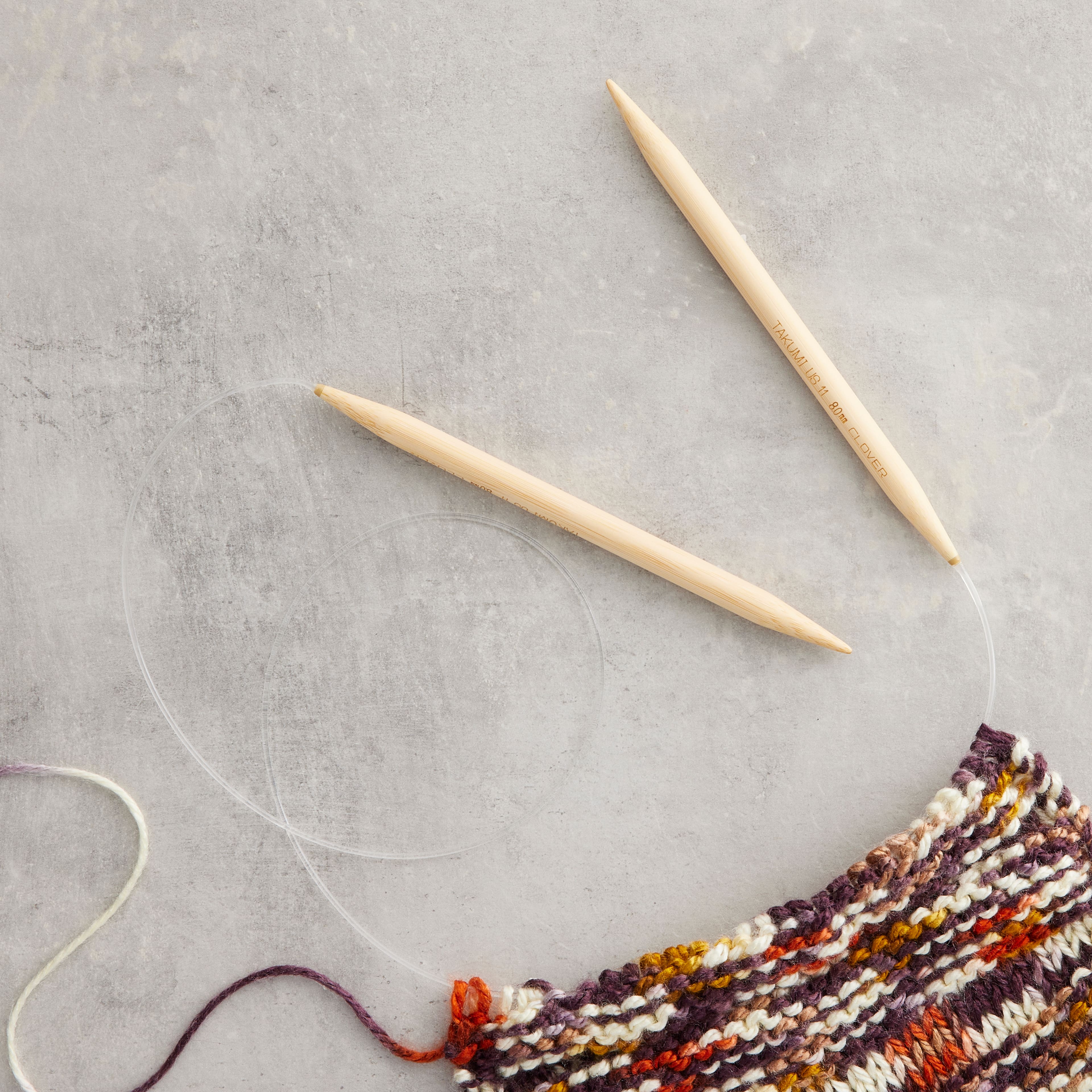 Aiguilles à tricoter circulaires en bambou Takumi de Clover, 91,4 cm