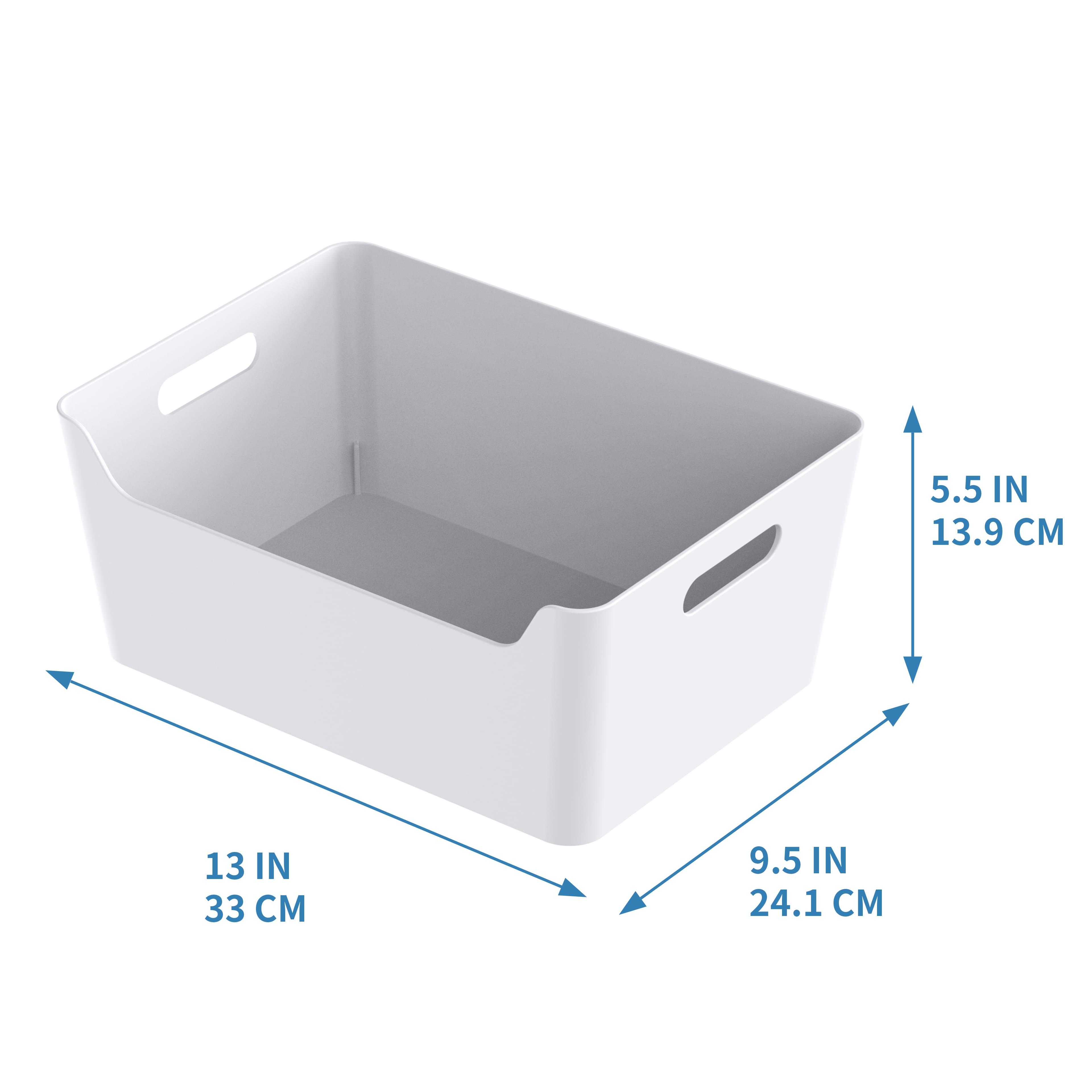 Large White Open Storage Bin by Simply Tidy&#xAE;
