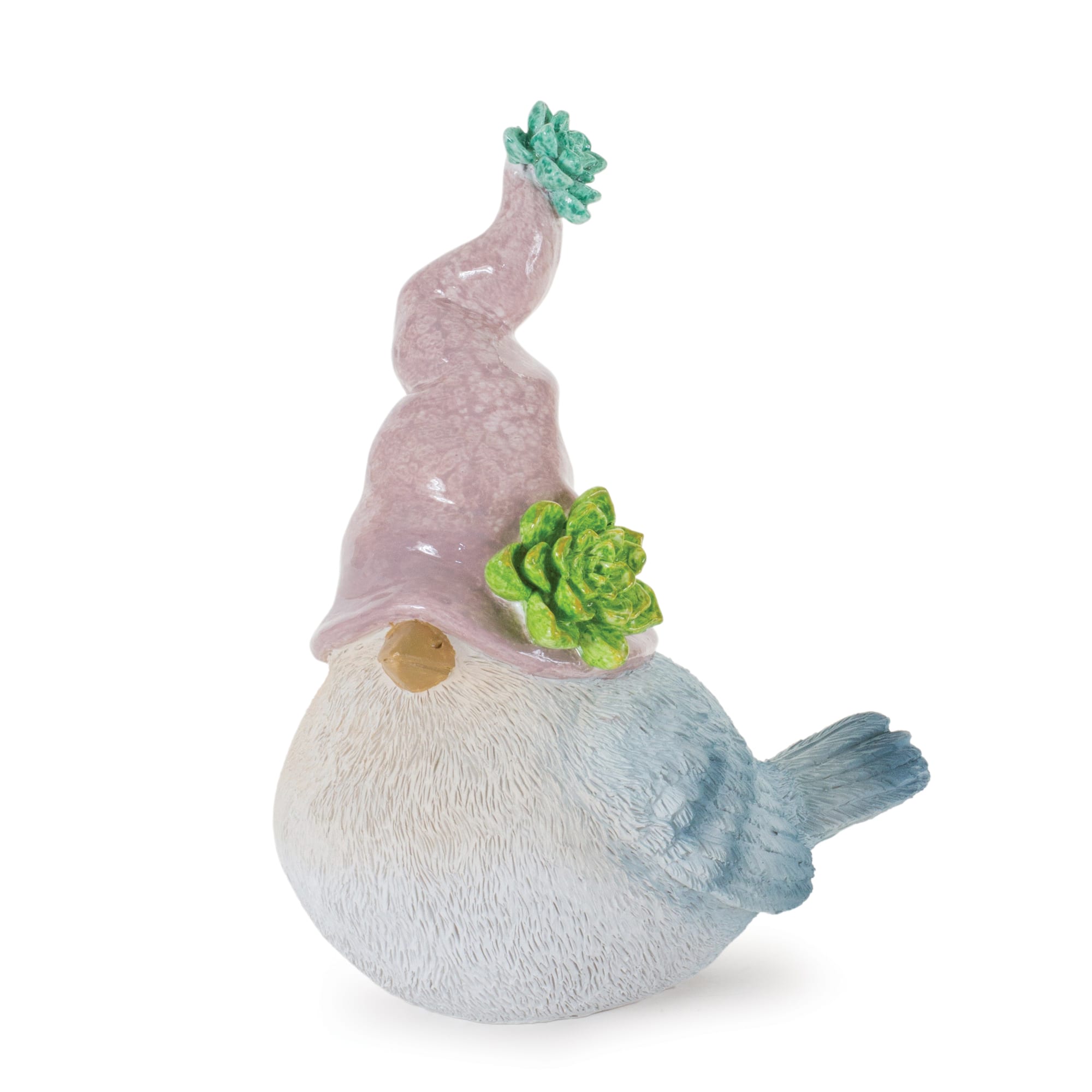 Succulent Bird Gnome Figurine Set