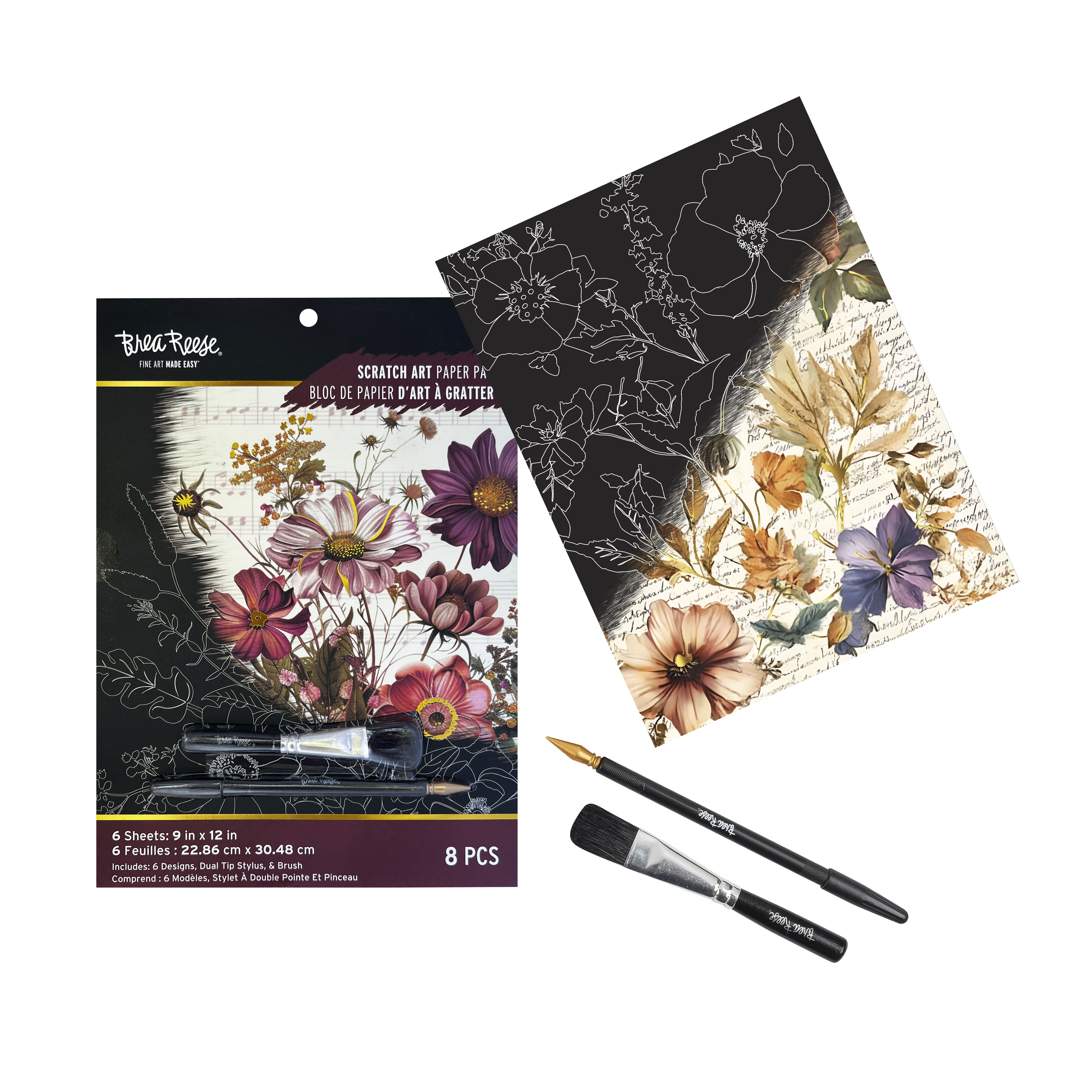 Brea Reese™ 9" x 12" Woodland Songs Scratch Art Paper Pad