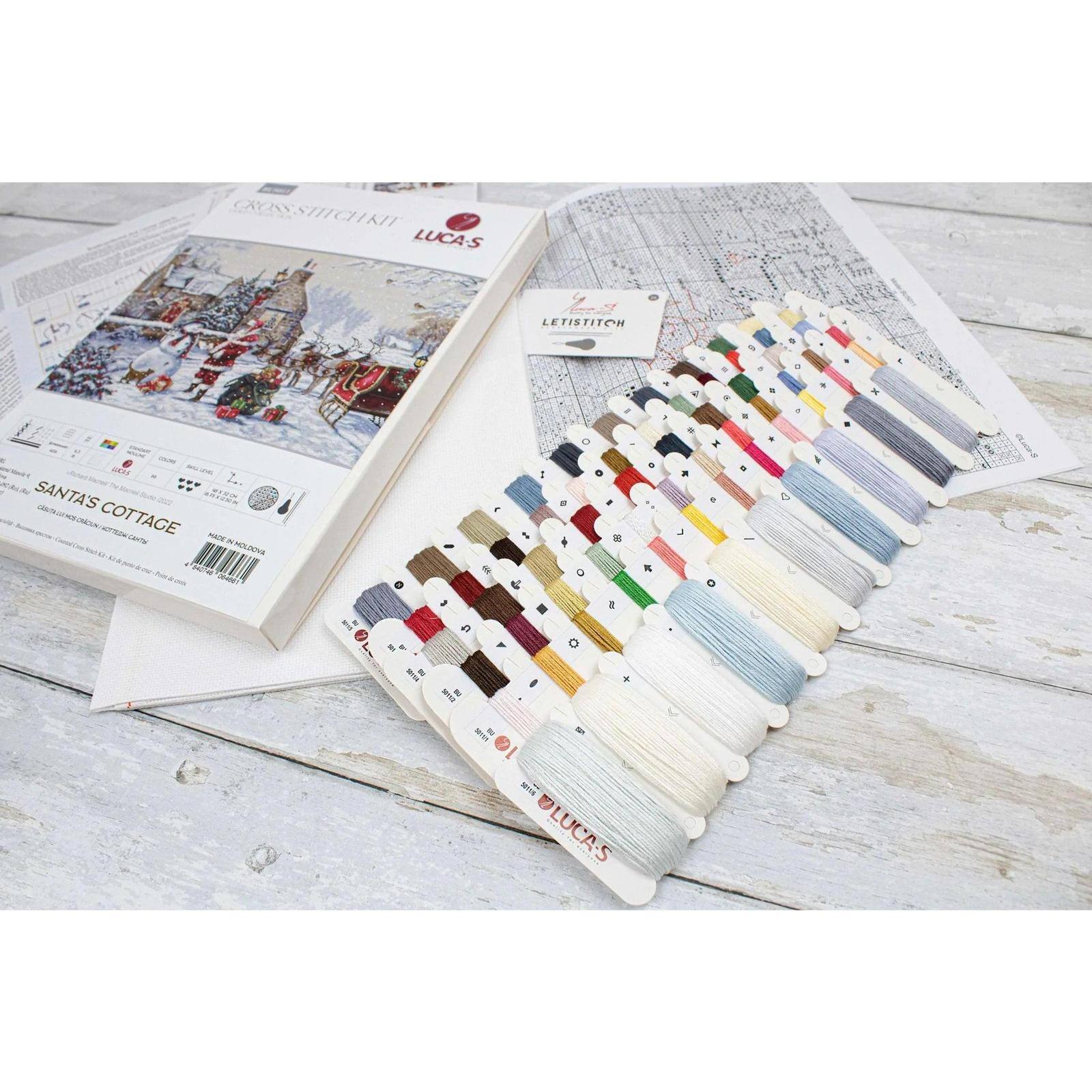 Luca-S Santa's Cottage Counted Cross Stitch Kit