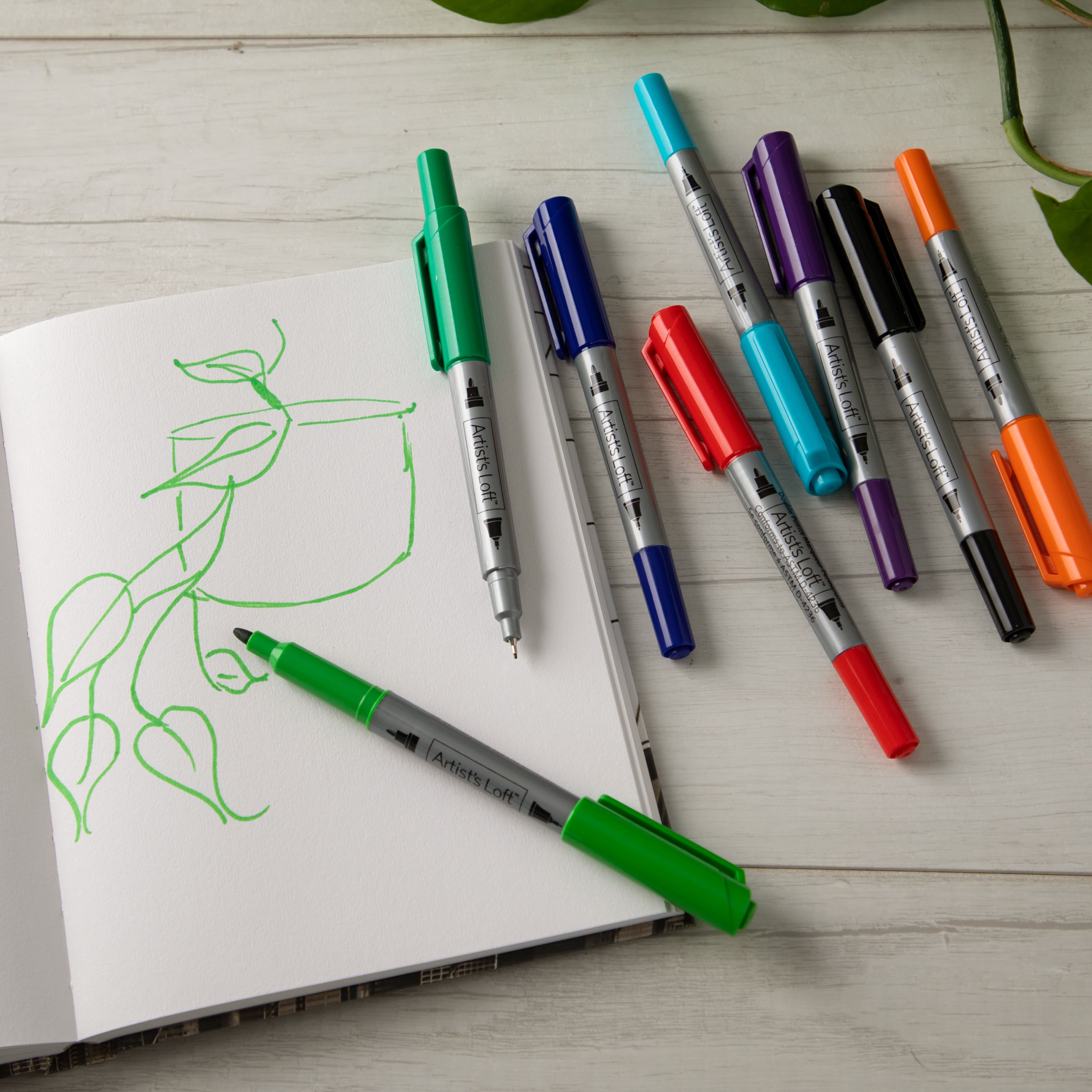 Artist's loft dual tip permanent markers Clearance