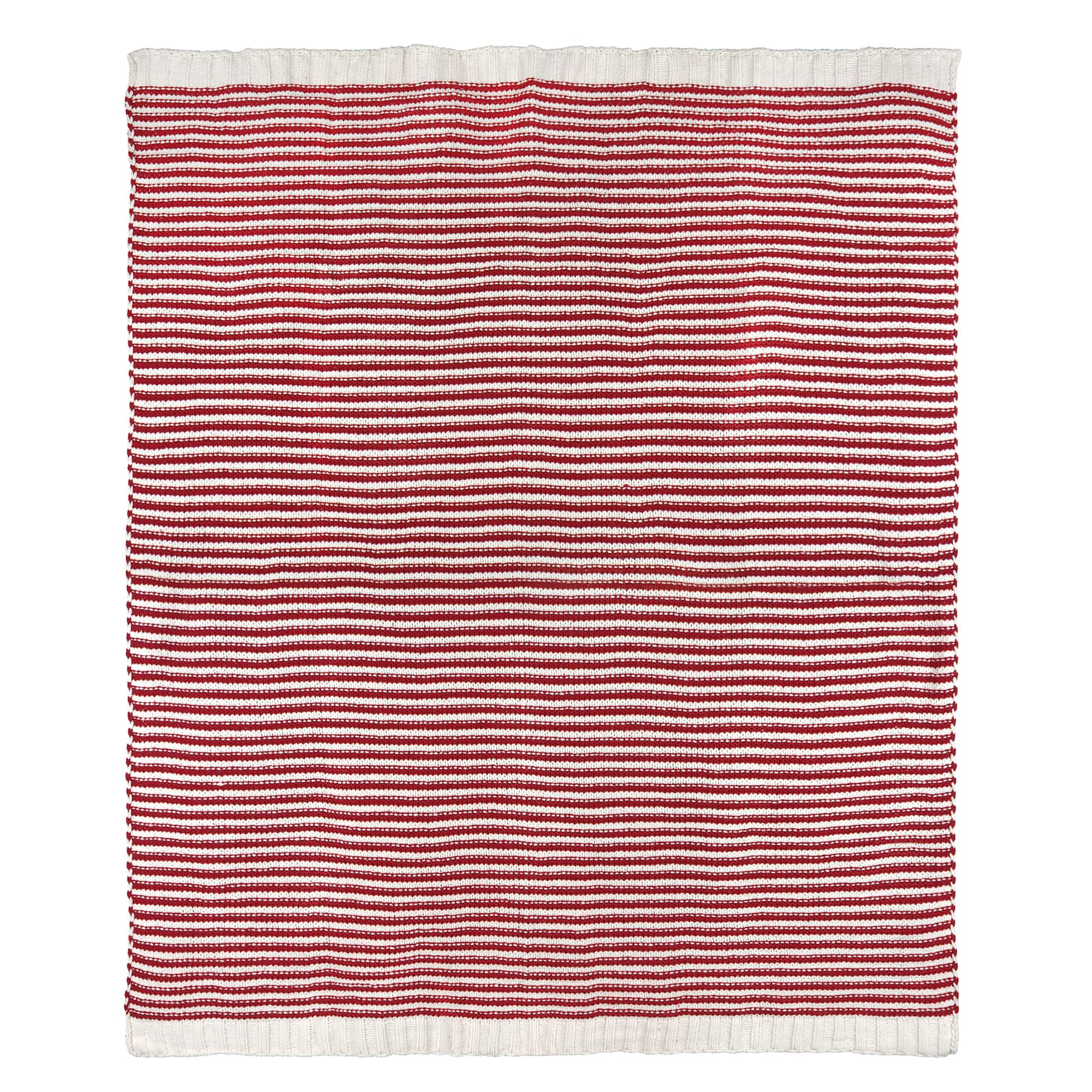 60&#x22; Peppermint Stripe Knit Throw by Ashland&#xAE;