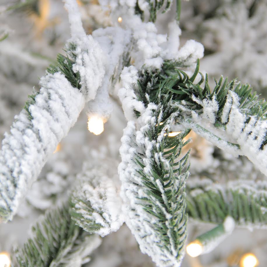 9ft. Pre-Lit Noble Fir Artificial Christmas Tree, Warm White LED Lights