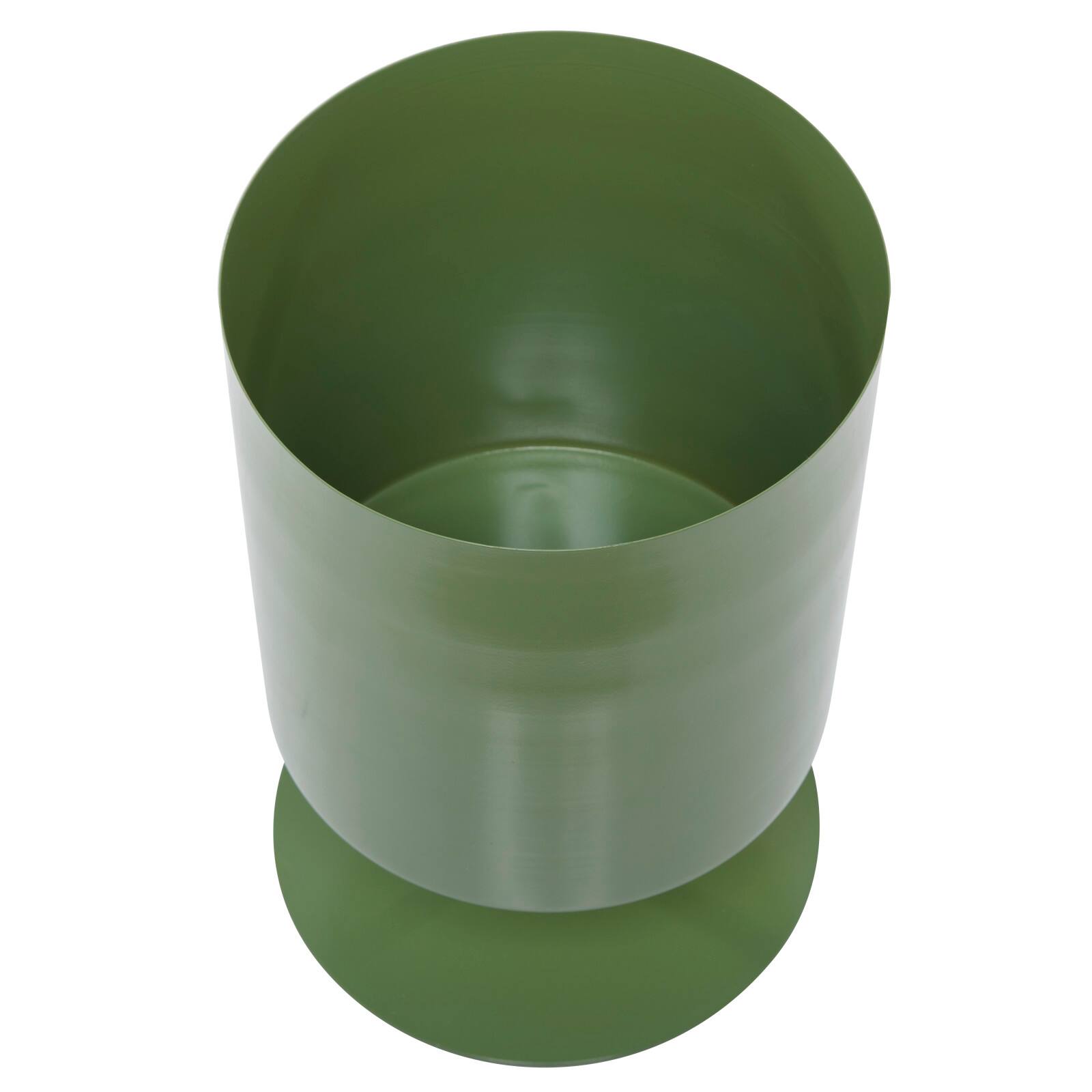 The Novogratz Green Modern Metal Planter Set