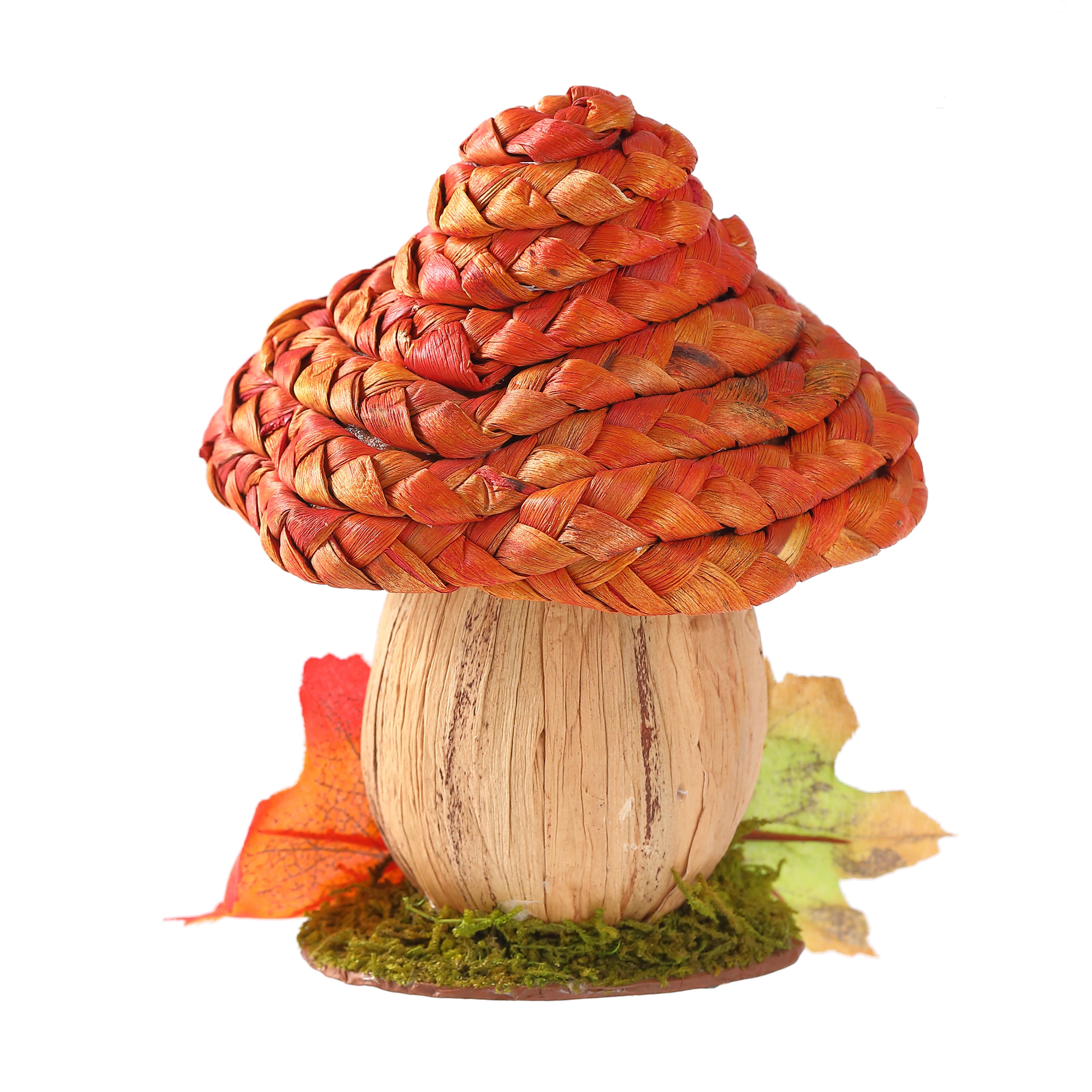 6.25&#x22; Fox in Mushroom House Natural D&#xE9;cor by Ashland&#xAE;