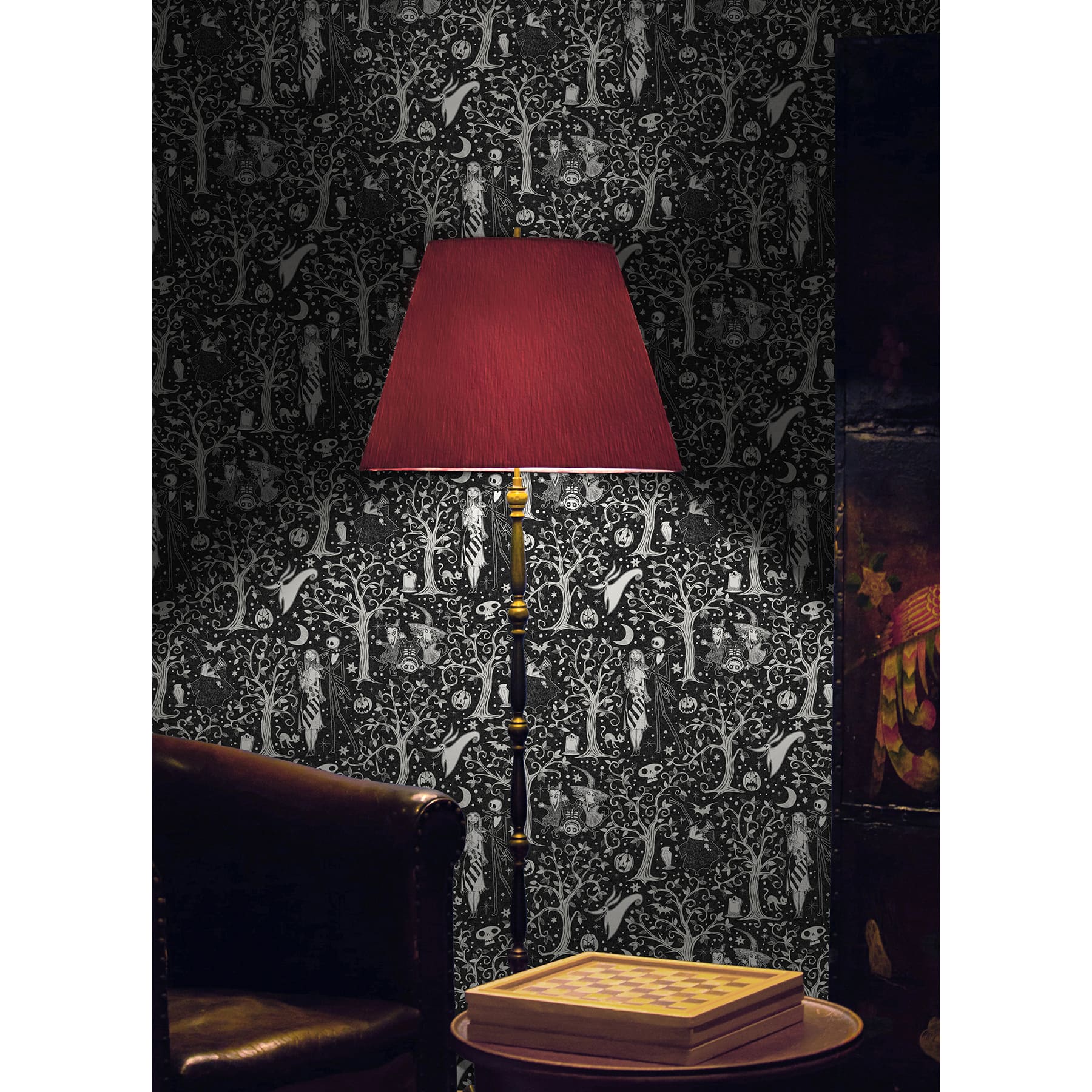 RoomMates Disney&#xAE; Tim Burton&#x27;s The Nightmare Before Christmas Forest Peel &#x26; Stick Wallpaper