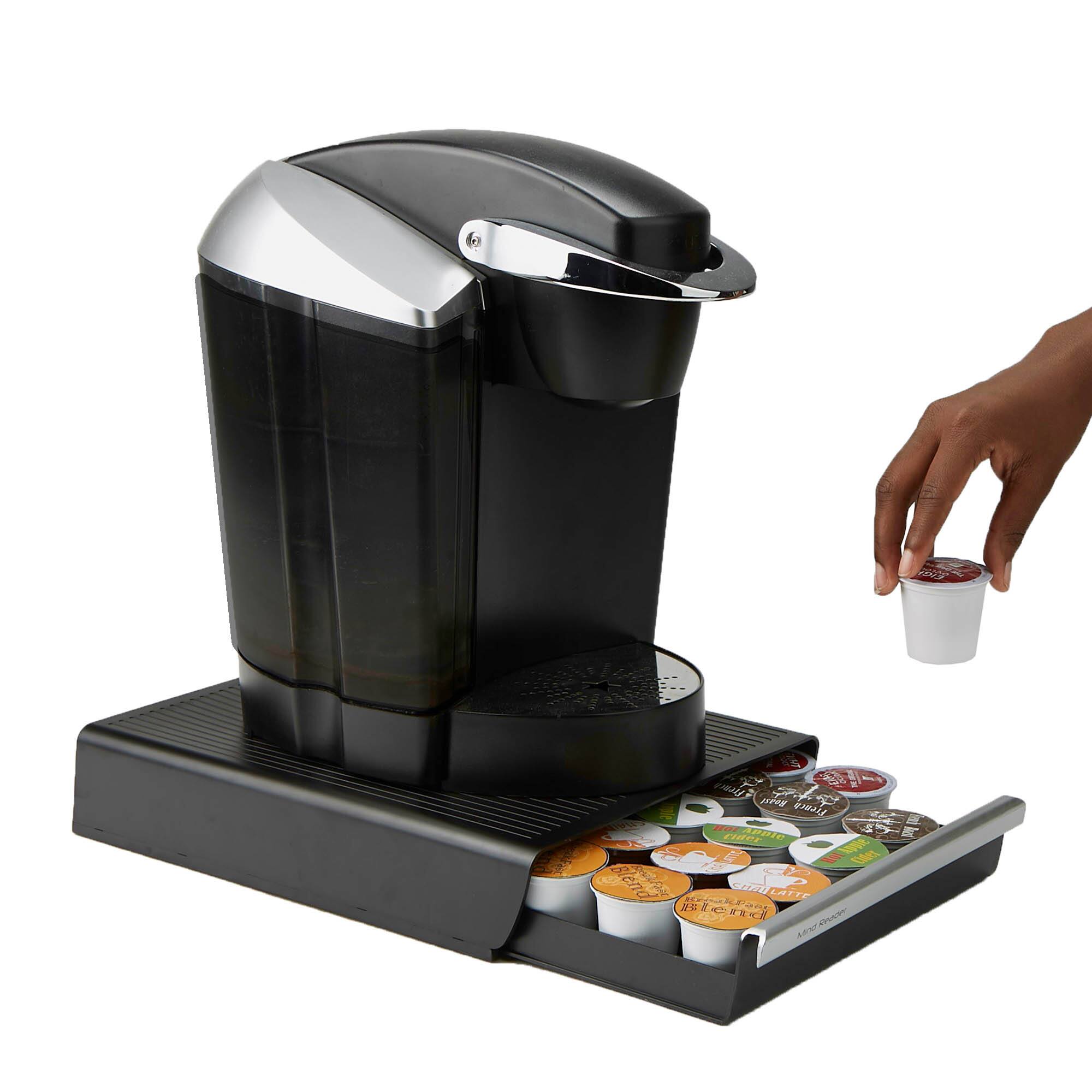 Mind Reader Black Single Serve Coffee Pod Drawer and Holder