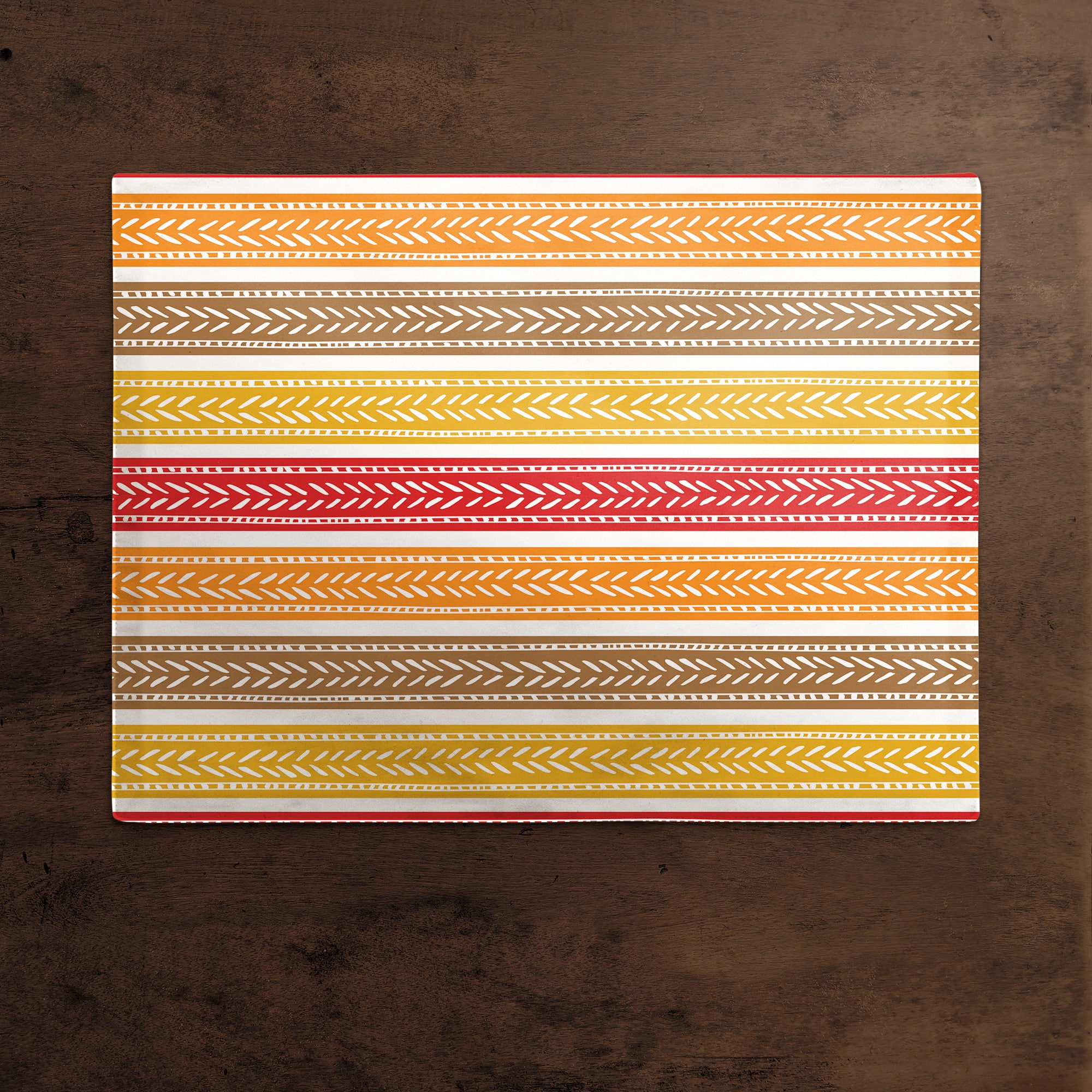 Fall Stripes Poly Twill Placemat