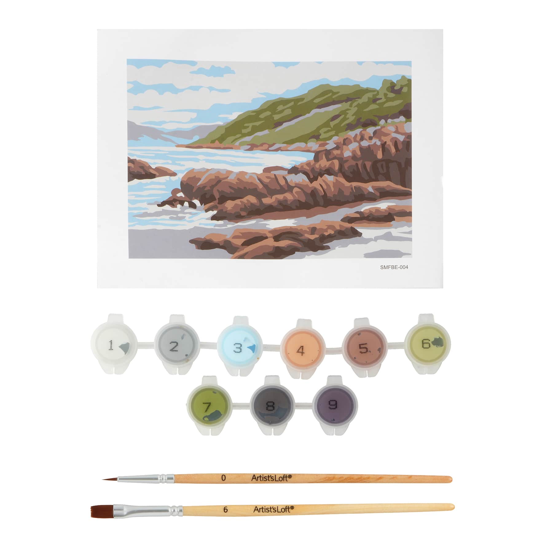 Beach Paint-by-Number Framed Mini Kit by Artist's Loft®