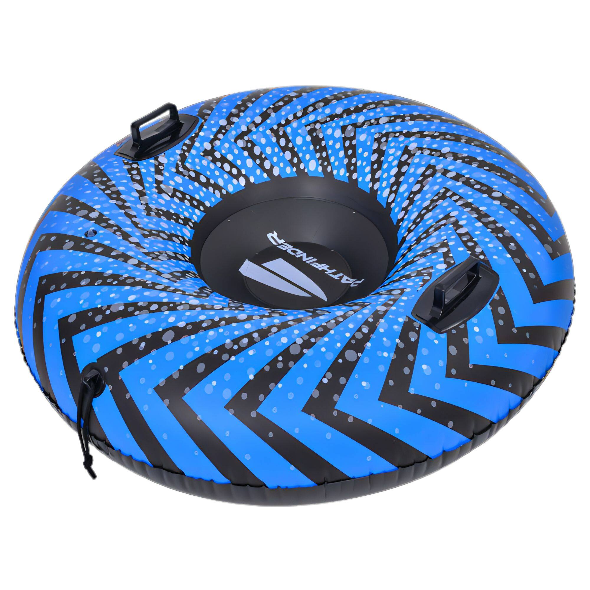 3ft. Inflatable Blue & Black Ride-On Pool Float & Snow Tube