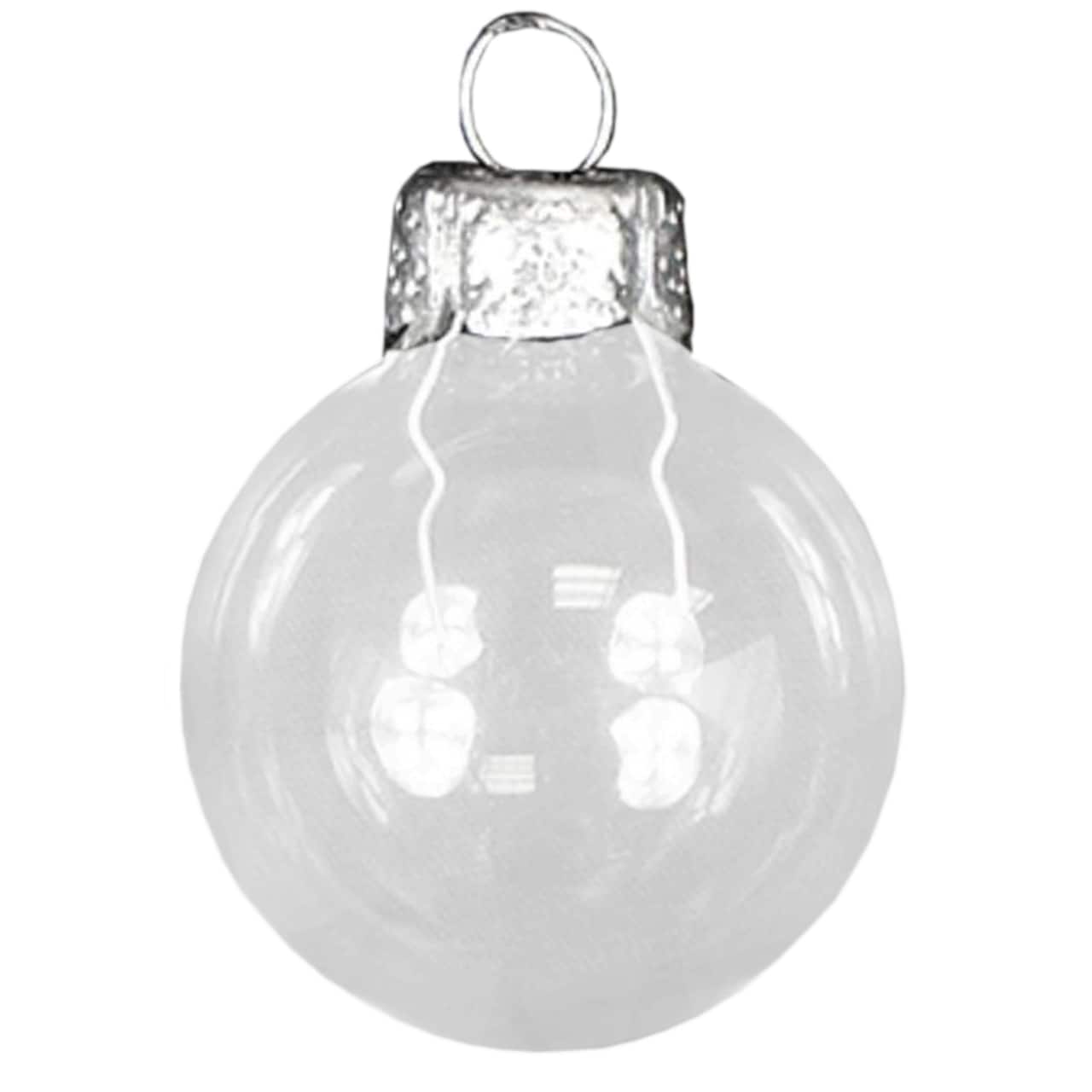 Whitehurst 40ct. 1.5&#x22; Clear Glass Ball Ornaments