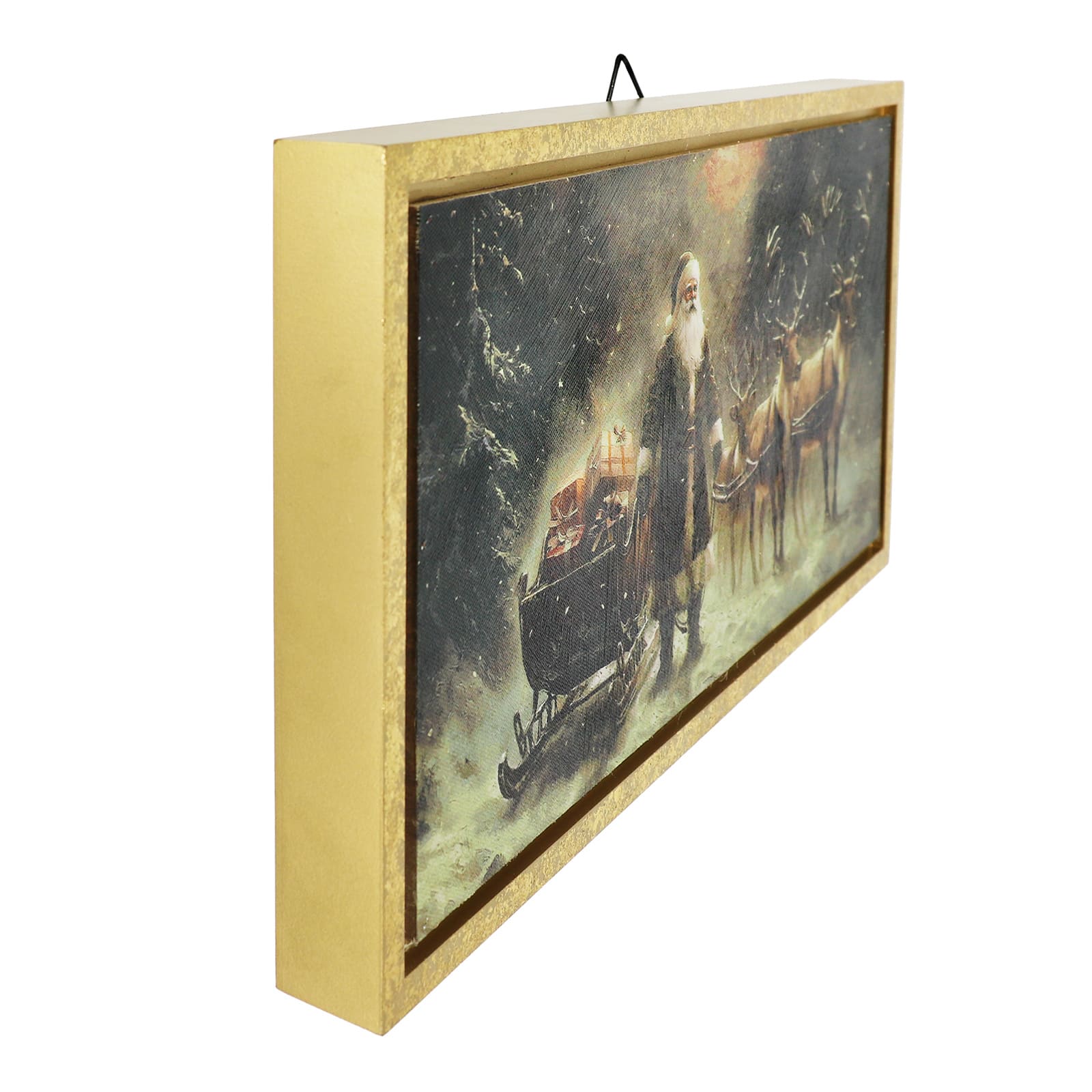 15&#x22; x 8&#x22; Santa with Sled &#x26; Gifts Wall D&#xE9;cor by Ashland&#xAE;