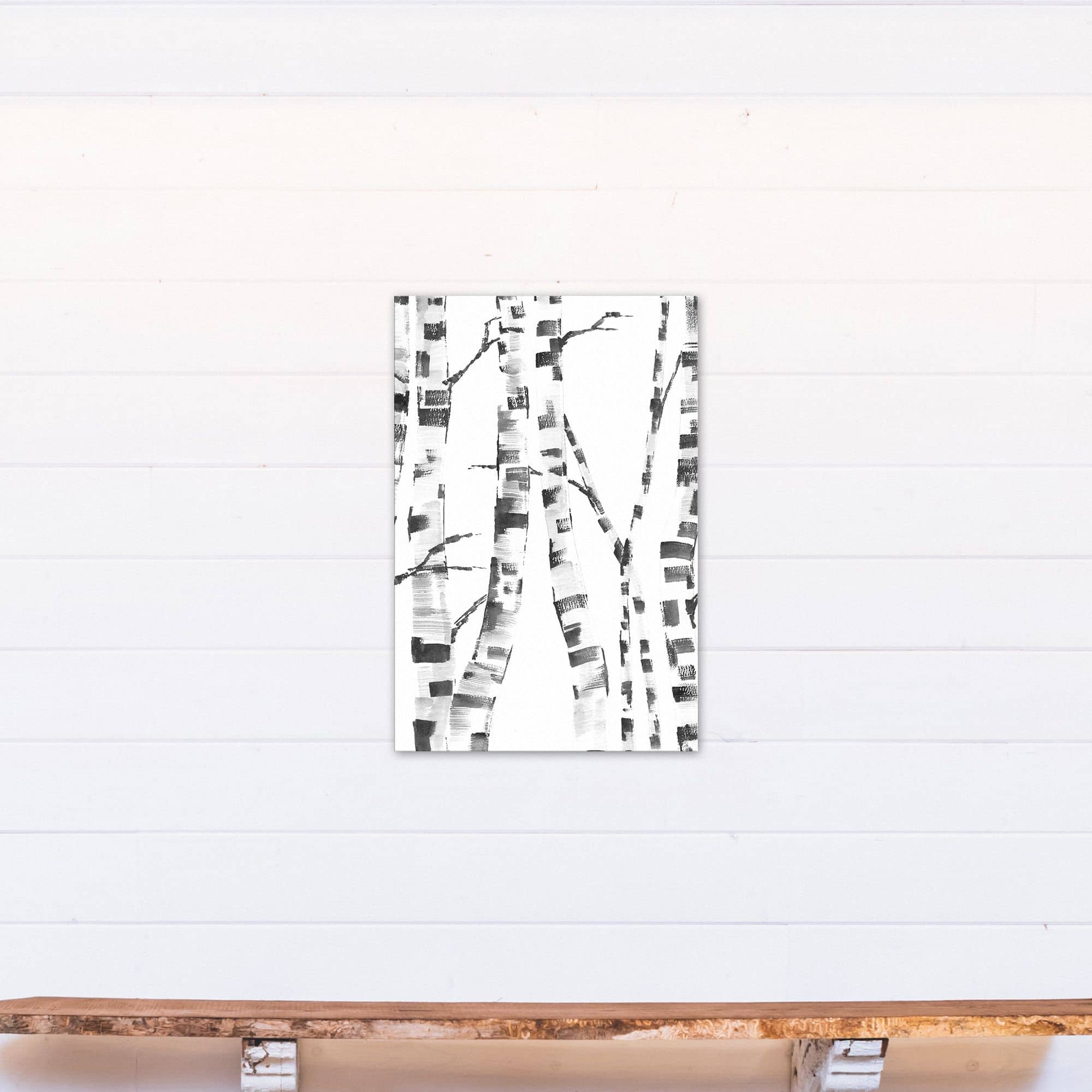 White Birch Trees 20&#x22; x 30&#x22; Canvas Wall Art