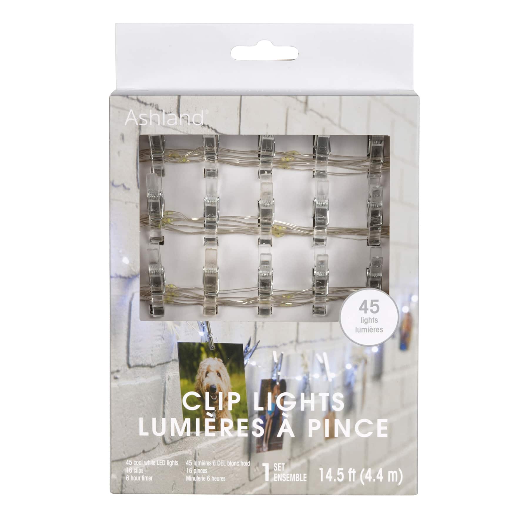 12 Pack: 45ct. Cool White LED Clear Clip Lights by Ashland®