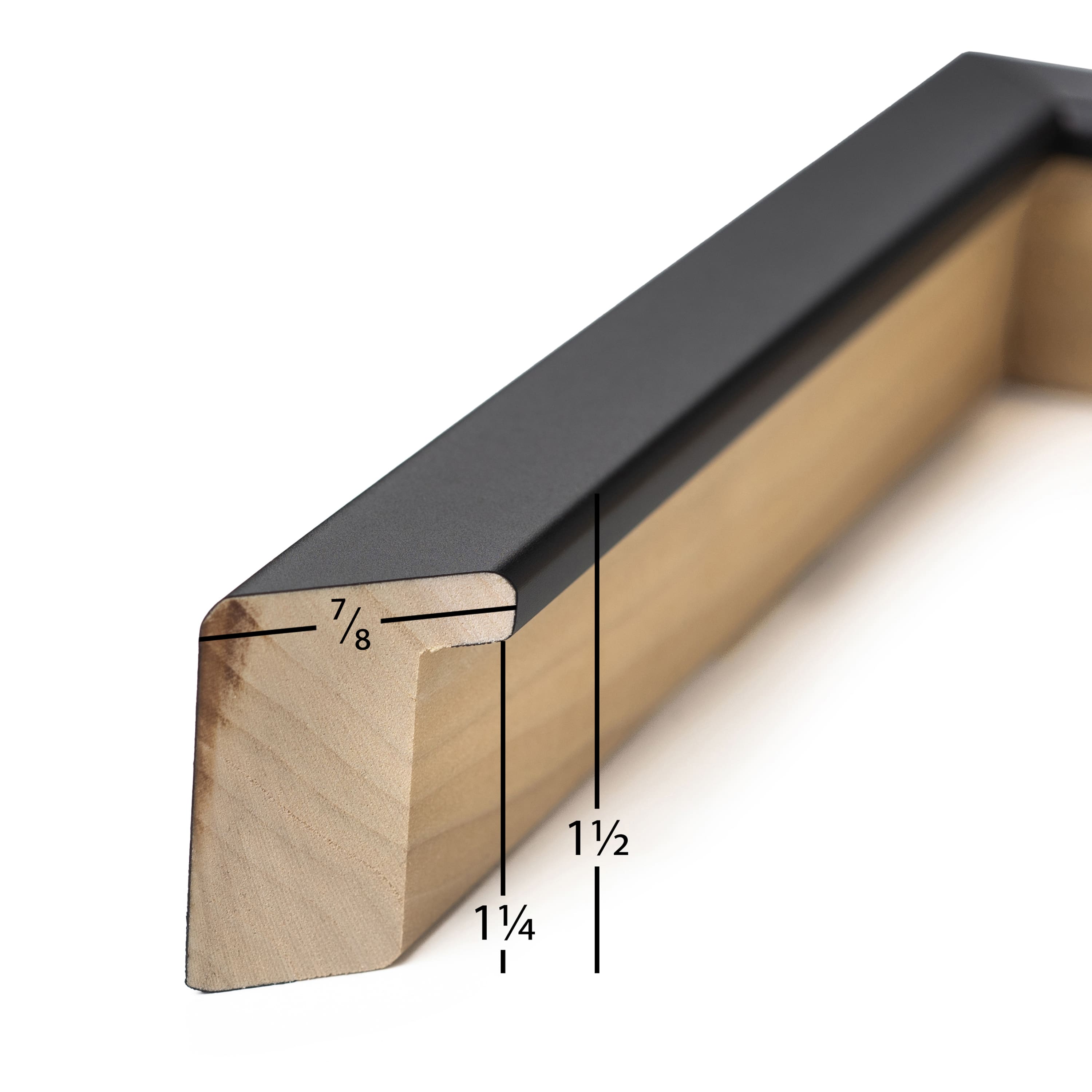 Frame USA TRUE Depth Black Single Image Picture Frame