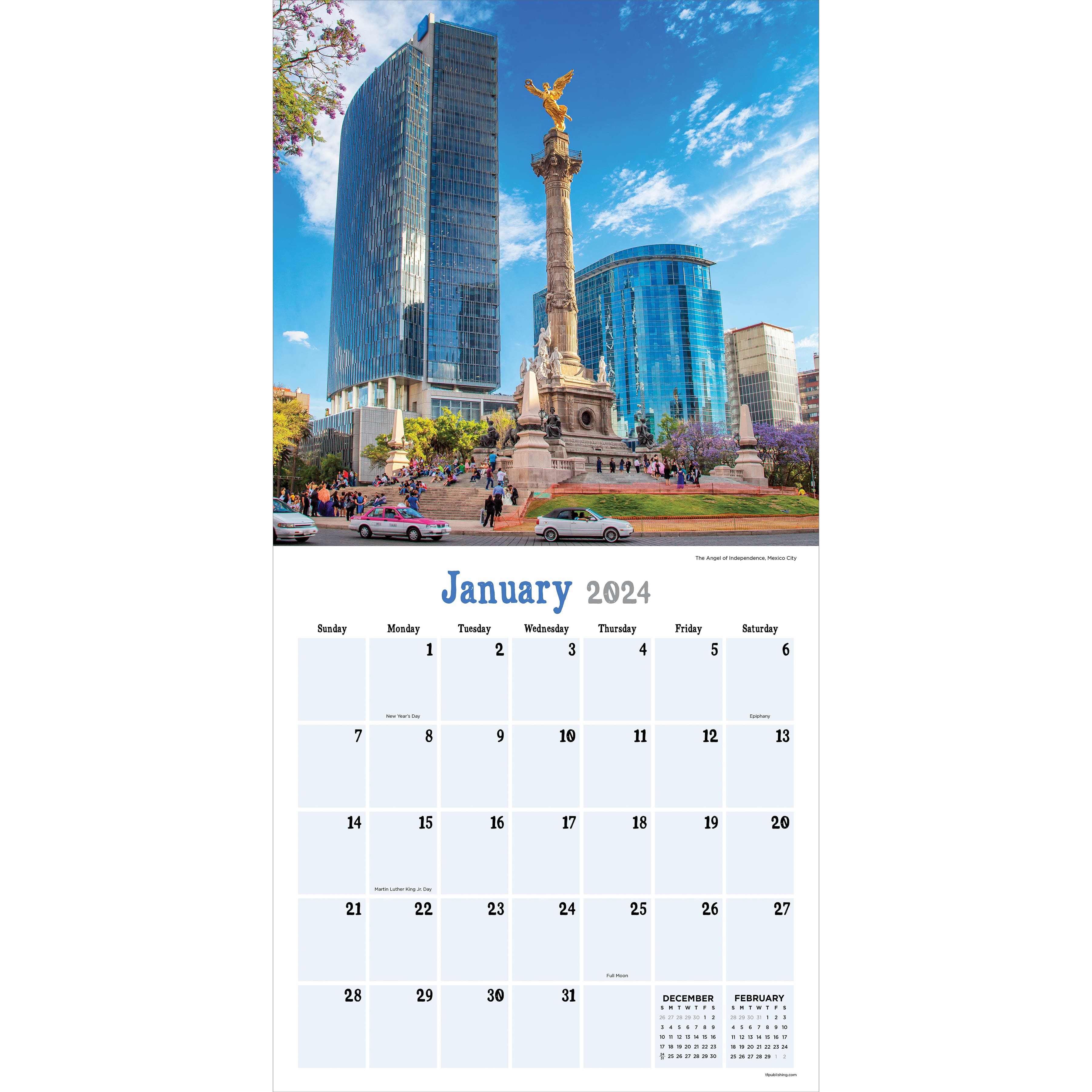 TF Publishing 2024 Mexico Wall Calendar