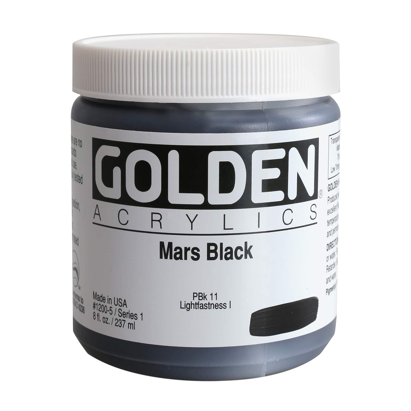 Golden Artist Colors Acrylic Paint - Mars Black