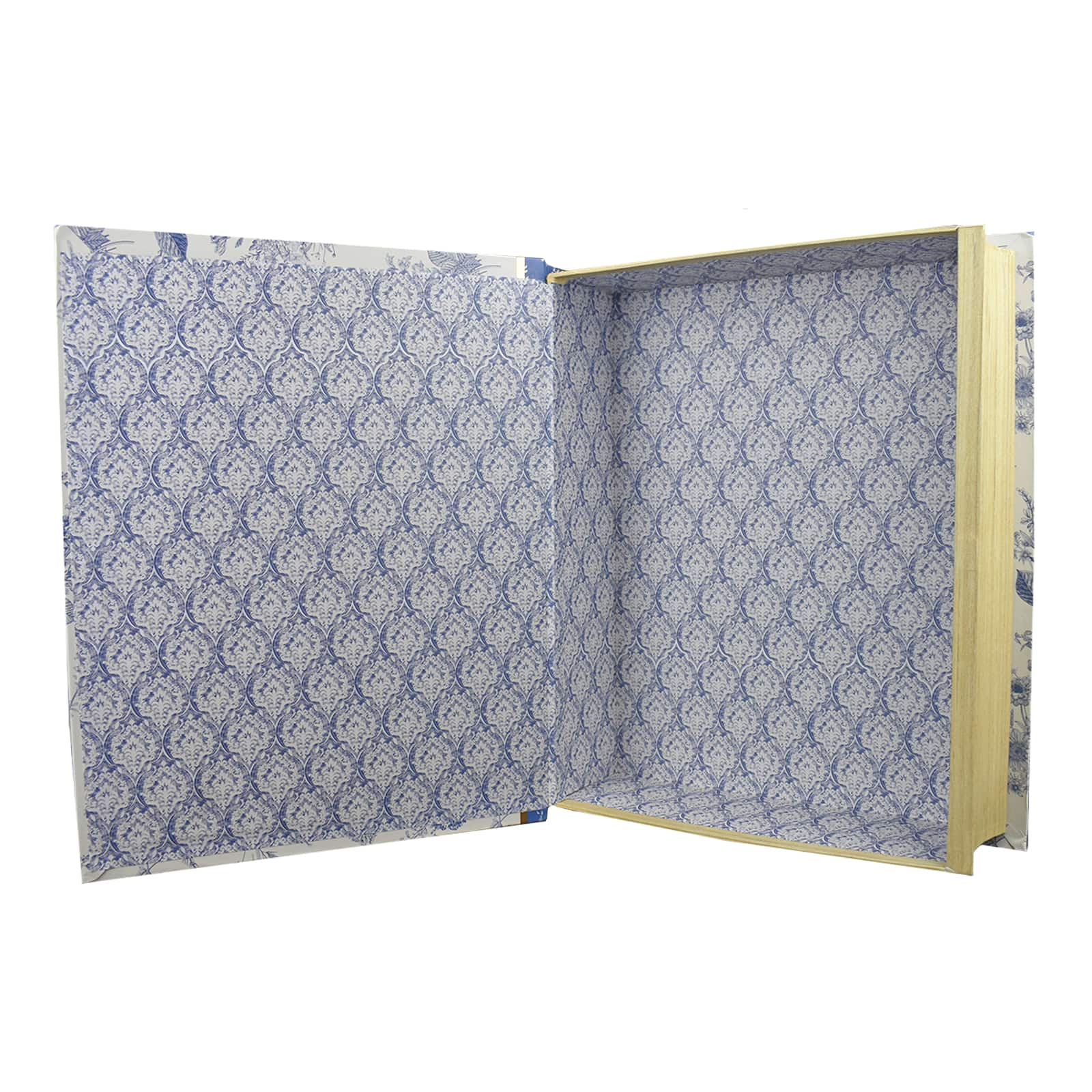 French Manor Large Blue Royale Toile Book Box by Ashland&#xAE;