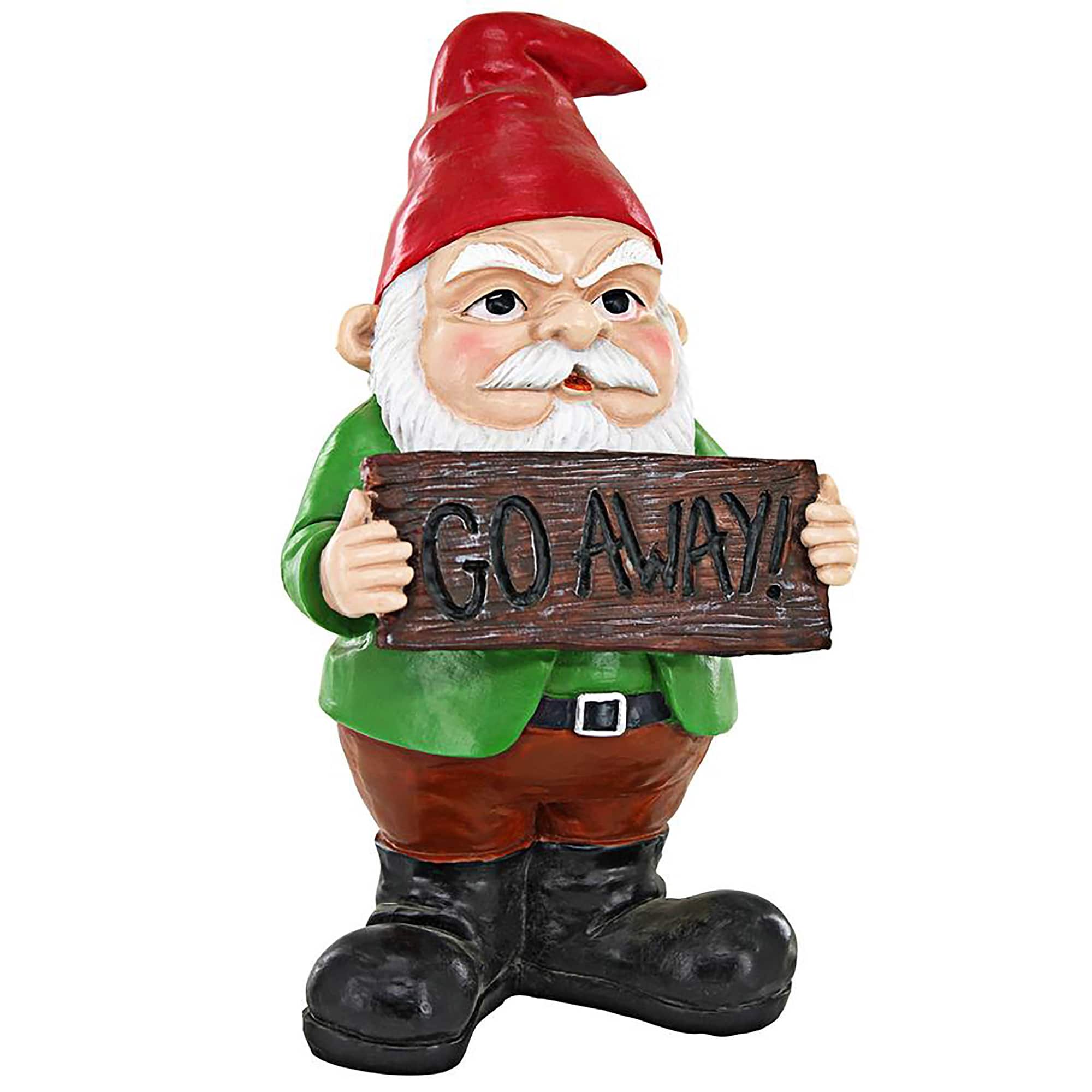 Design Toscano 8&#x22; Mr. Bad Attitude Unwelcoming Garden Gnome Statue