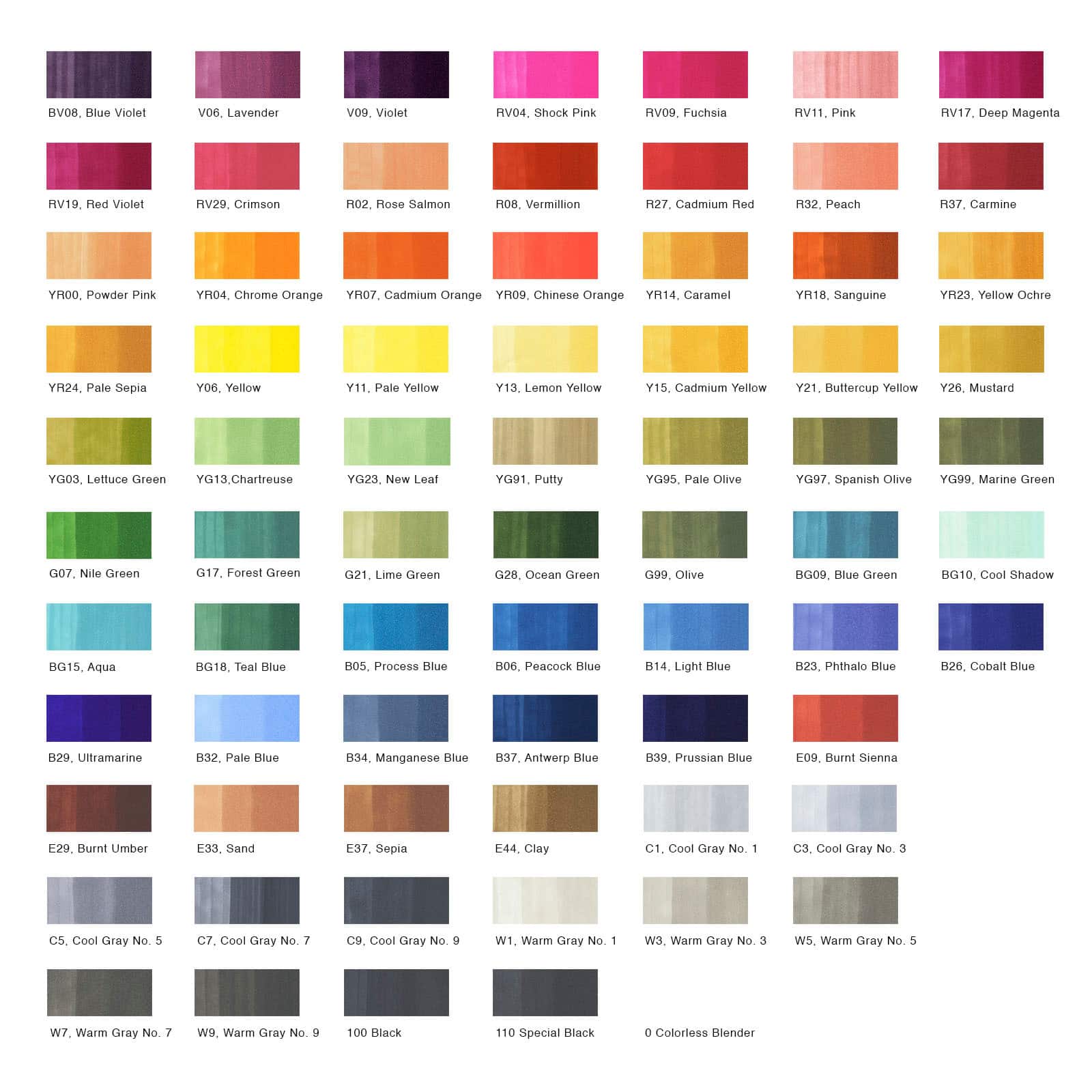 Copic&#xAE; Classic 72 Color Marker Set A