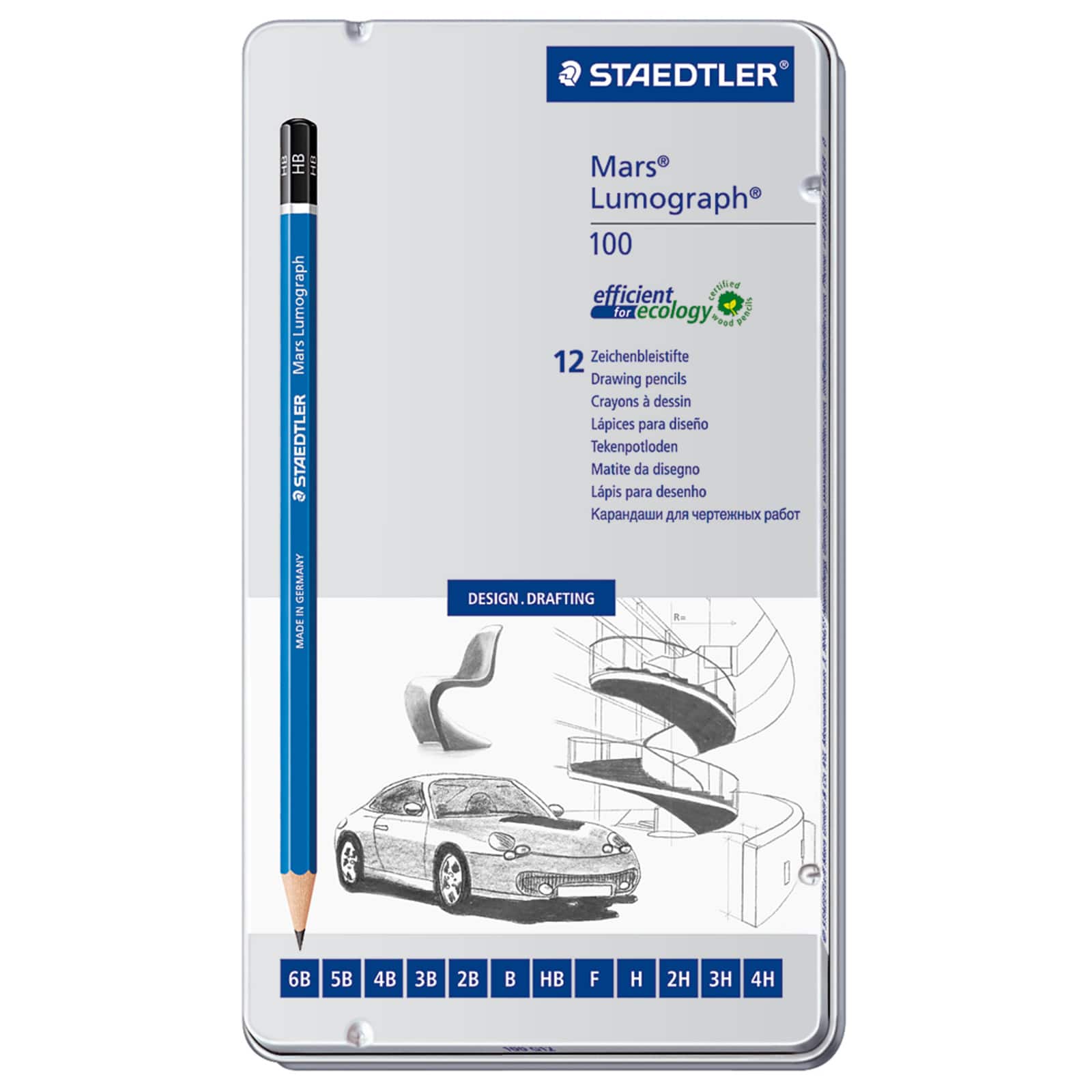 Staedtler® Lumograph® Medium Degrees Pencil Set