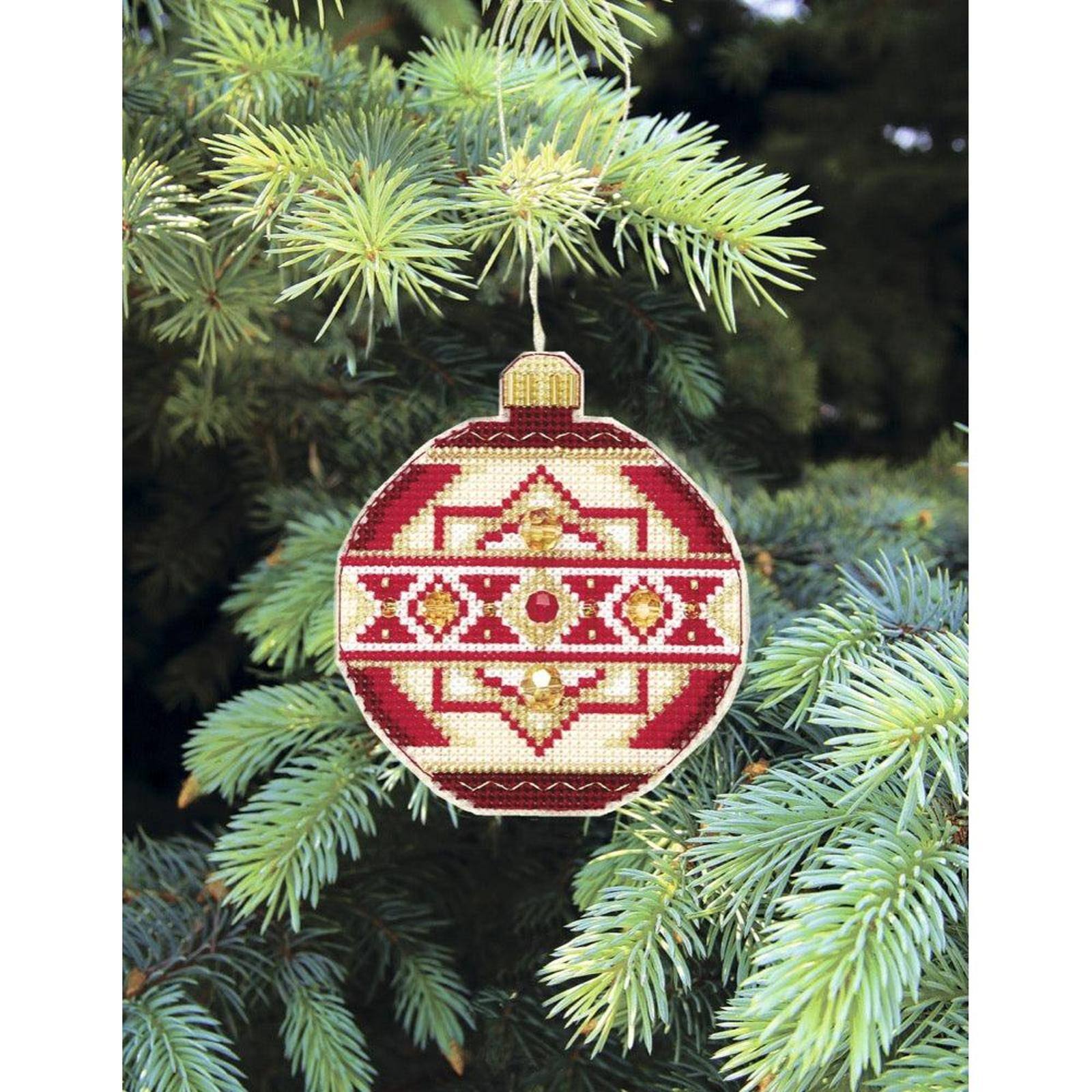 Crystal Art Christmas Tree Toy Plastic Canvas Counted Cross Stitch Kit Set Of Pictures Merry Christmas