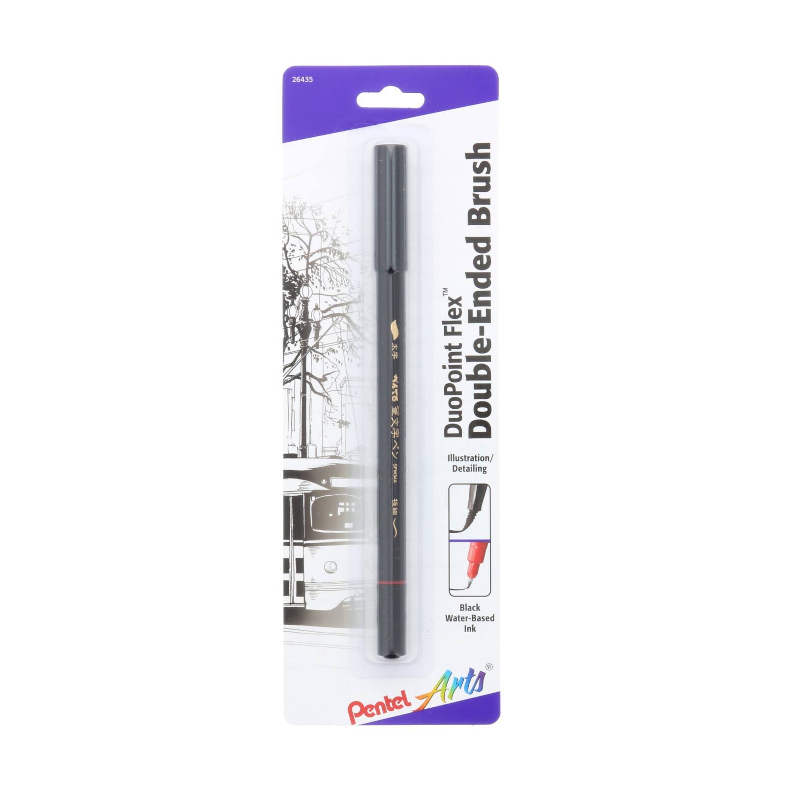 Pentel Arts® DuoPoint Flex™ Double Ended Brush Pen