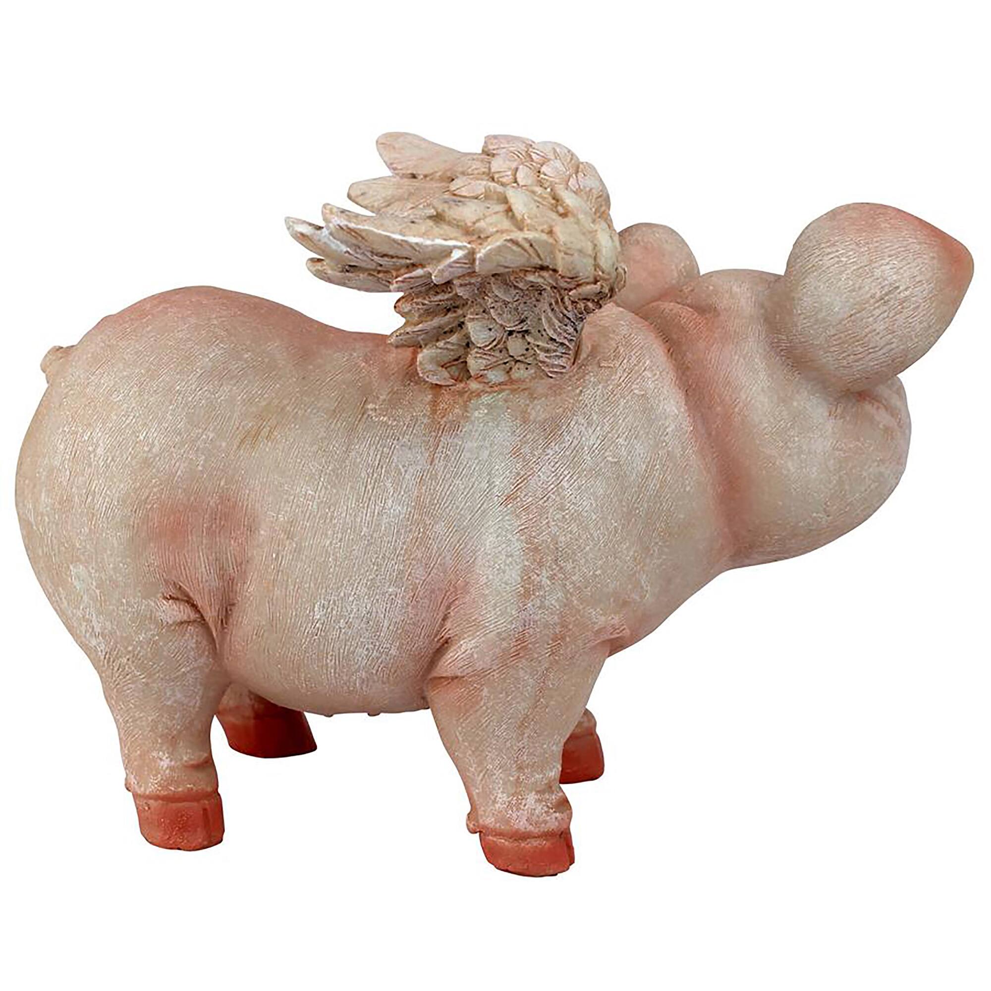Design Toscano 8" Hog Heaven Flying Pigs Statue Collection Standing