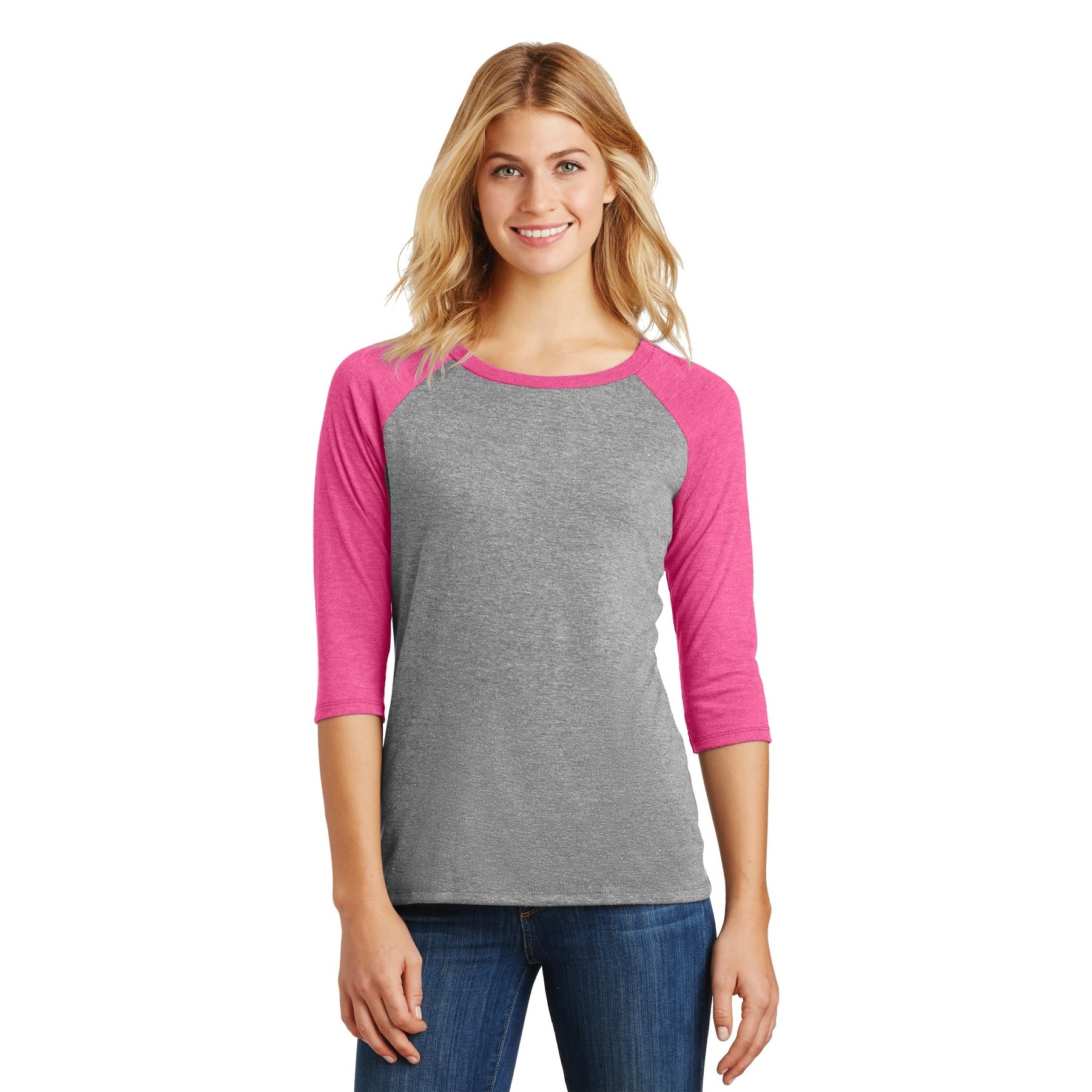 District® Women's Perfect Tri® 3/4-Sleeve Raglan Adult T-Shirt