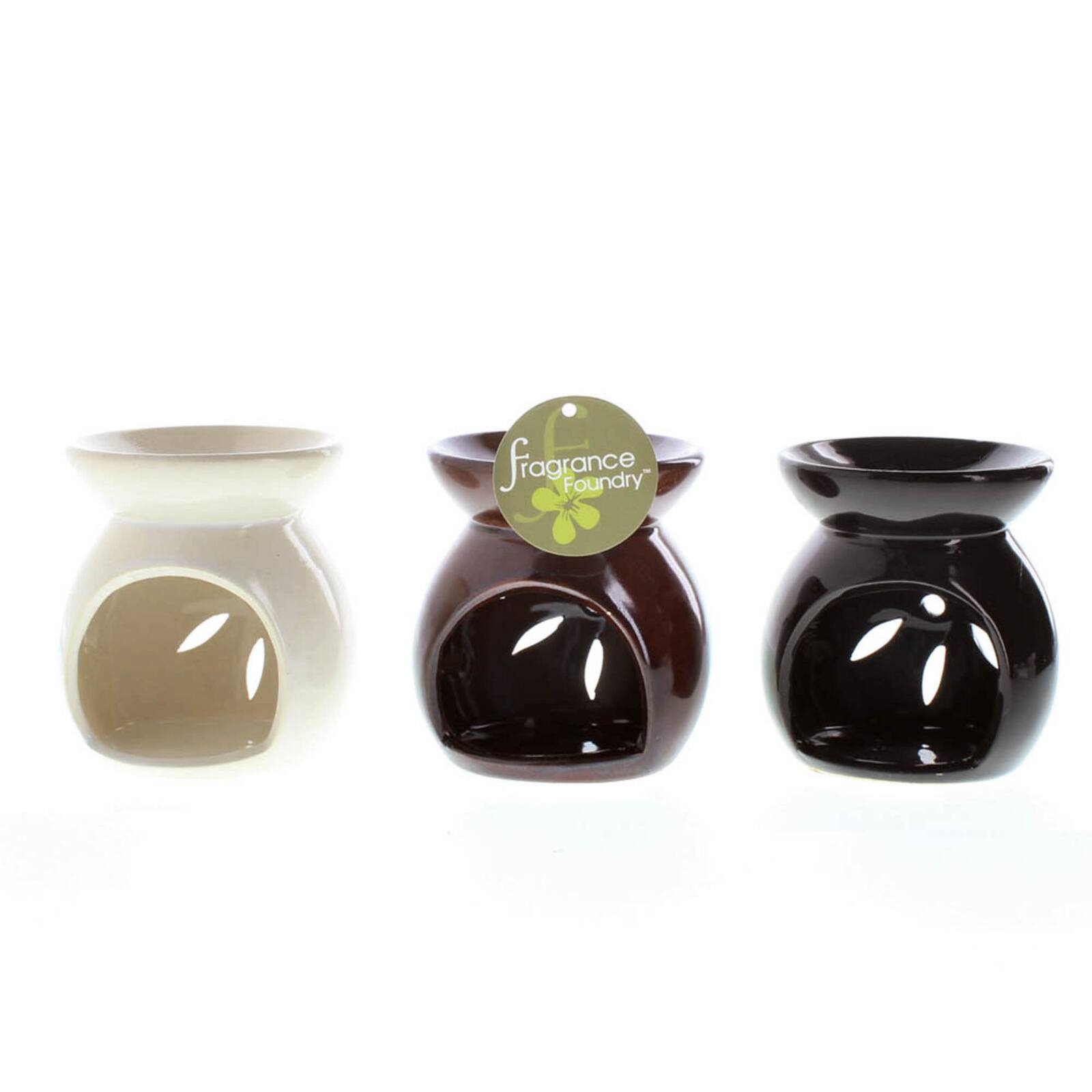 Mini Multicolor Flower Candle Oil Warmers (Set of 3)
