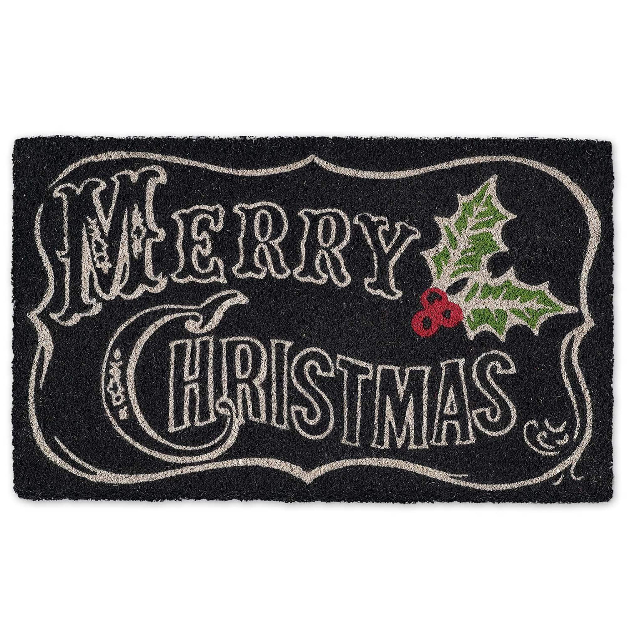 DII&#xAE; Merry Christmas Chalkboard Doormat