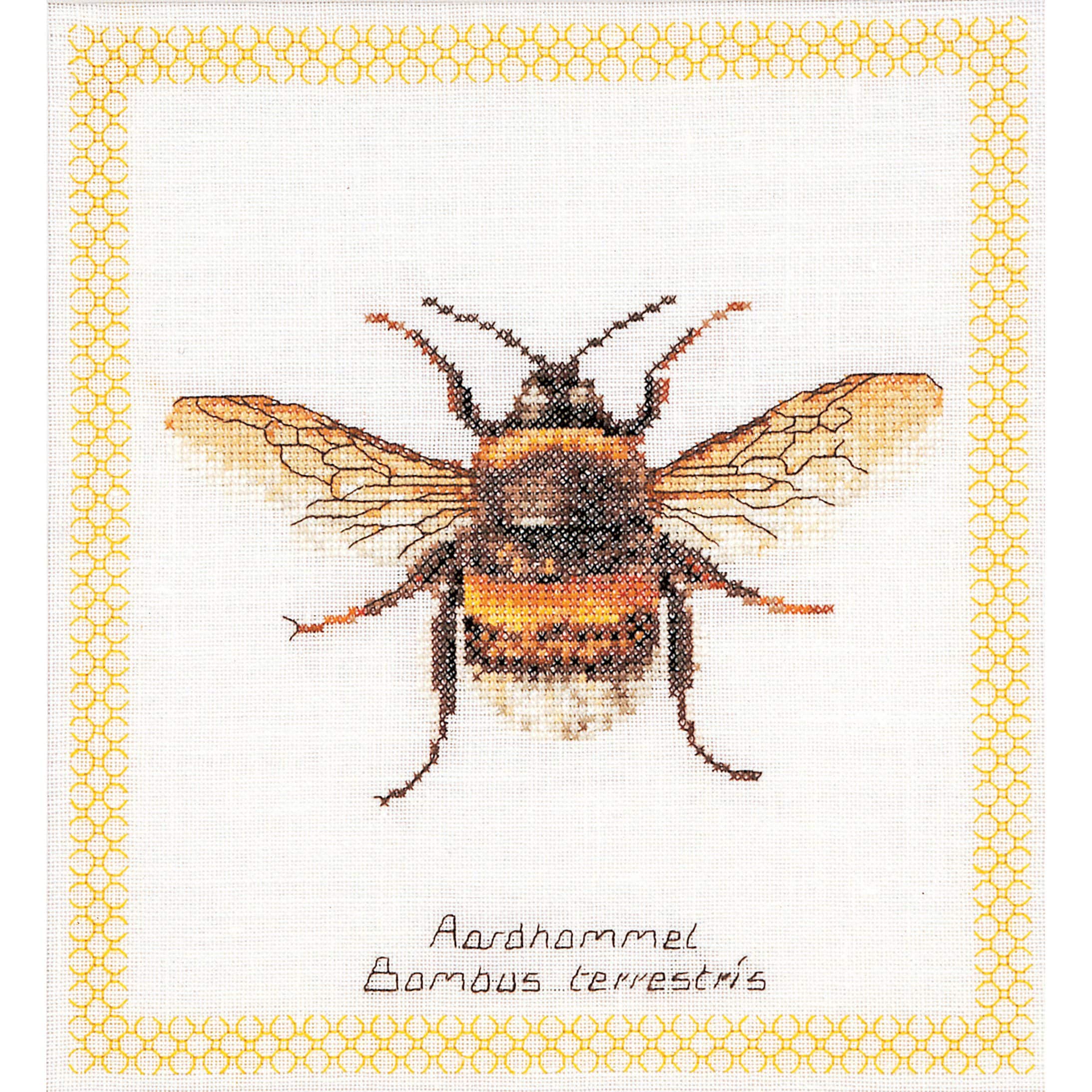 Thea Gouverneur Bumble Bee Cross Stitch Kit
