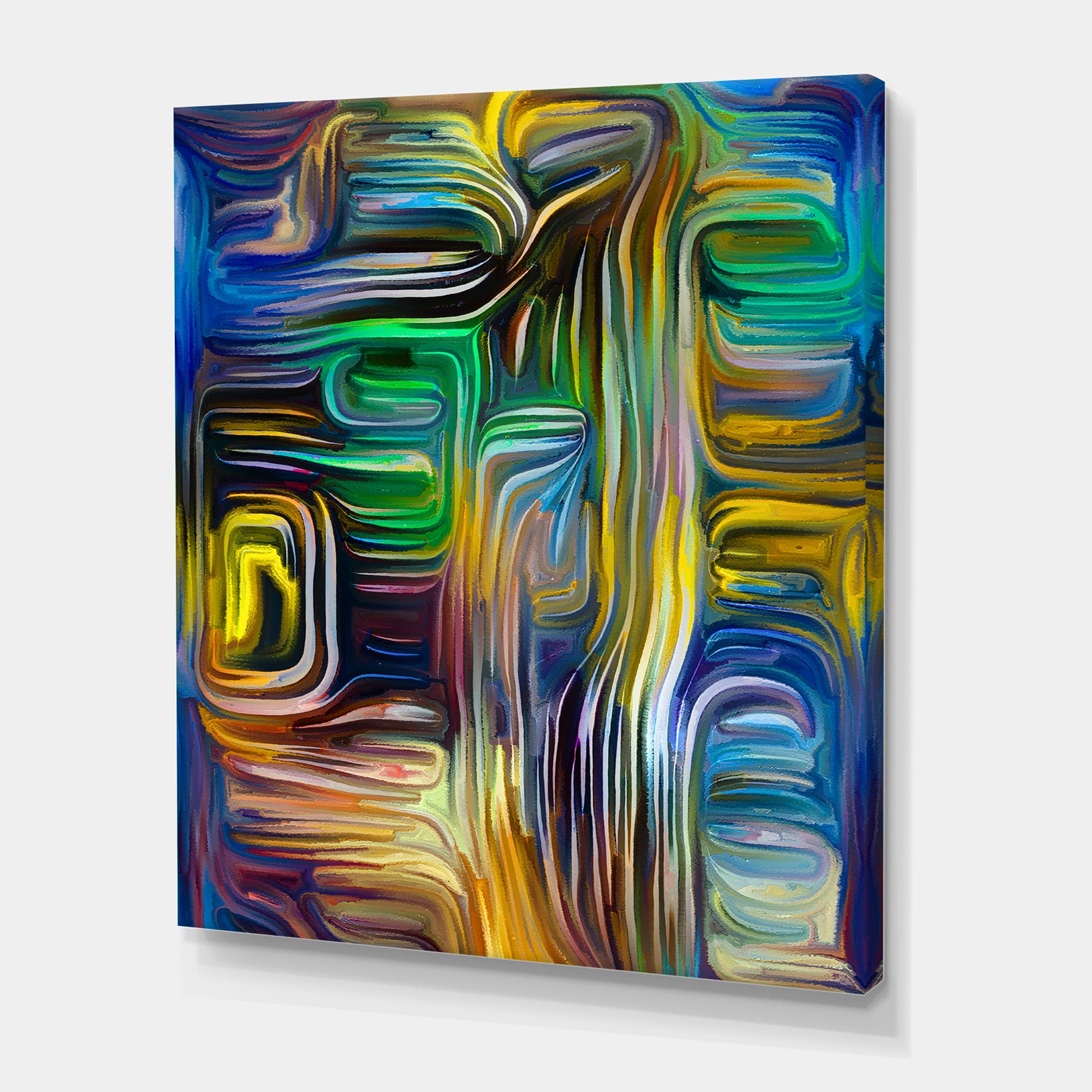 Designart - Colour Fusion VI - Modern Canvas Wall Art Print
