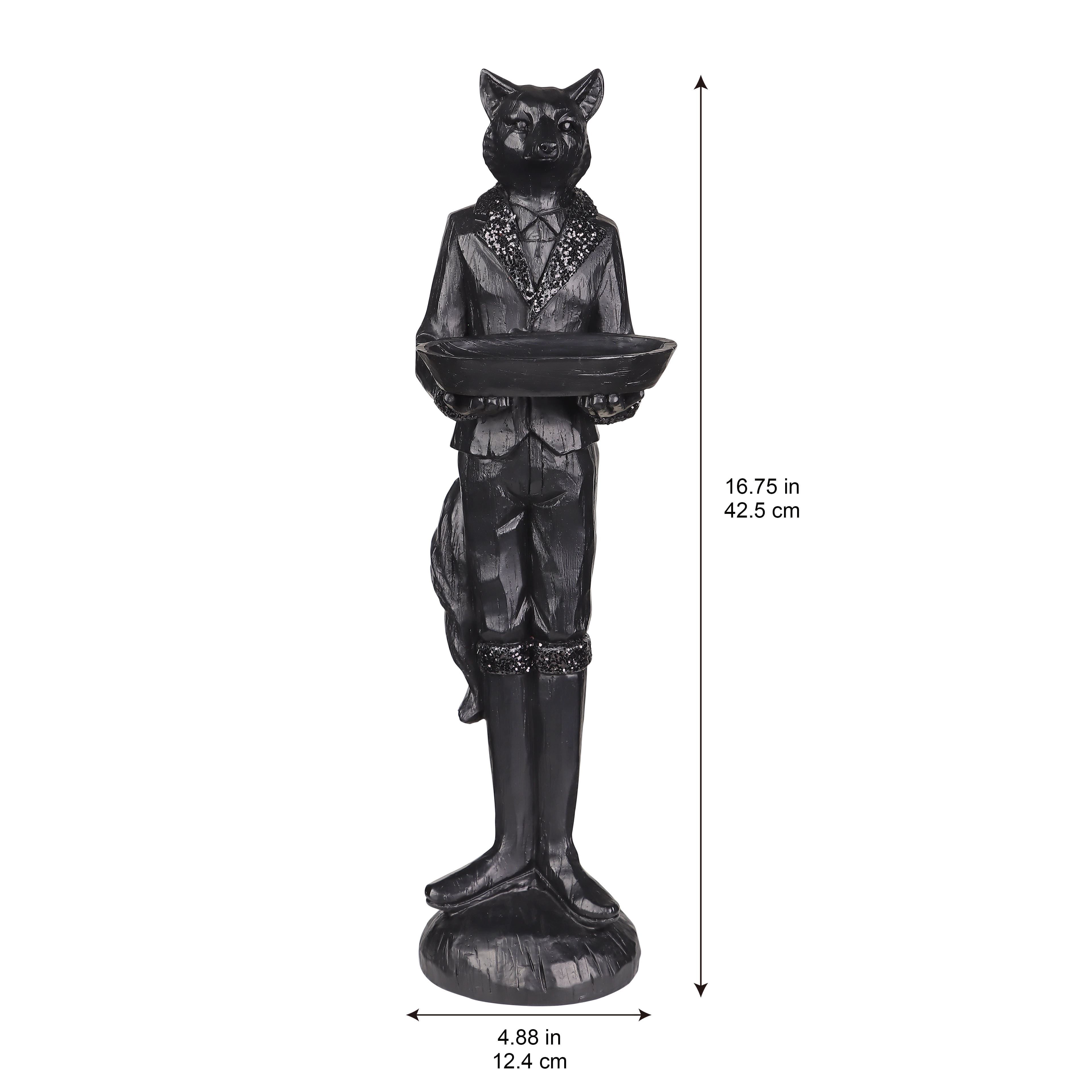 16.75&#x22; Fox Butler Statue Tabletop D&#xE9;cor by Ashland&#xAE;