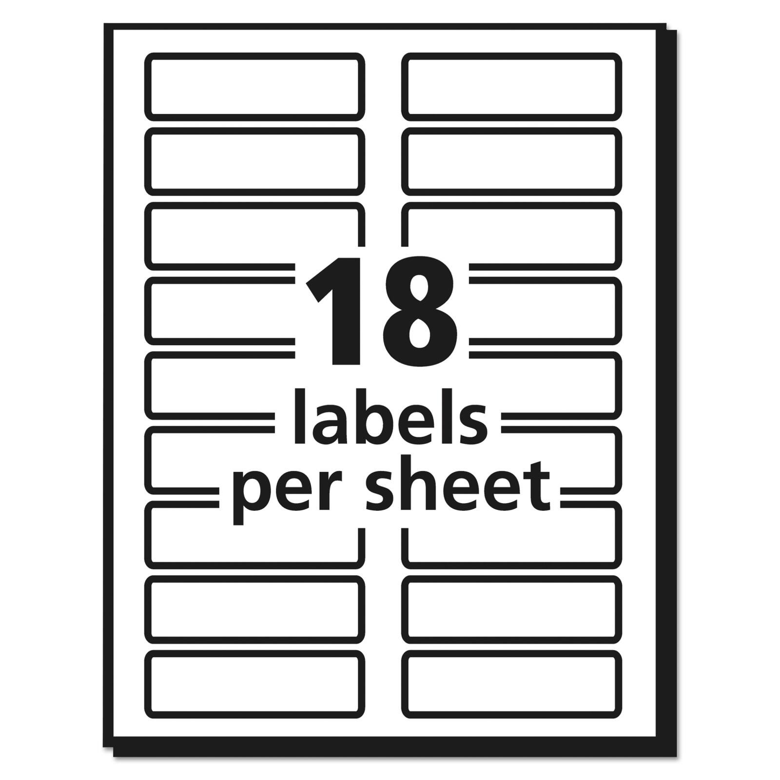 5 Packs: 450 ct. (2,250 total) Avery® Extra Large White Printable File  Folder Labels