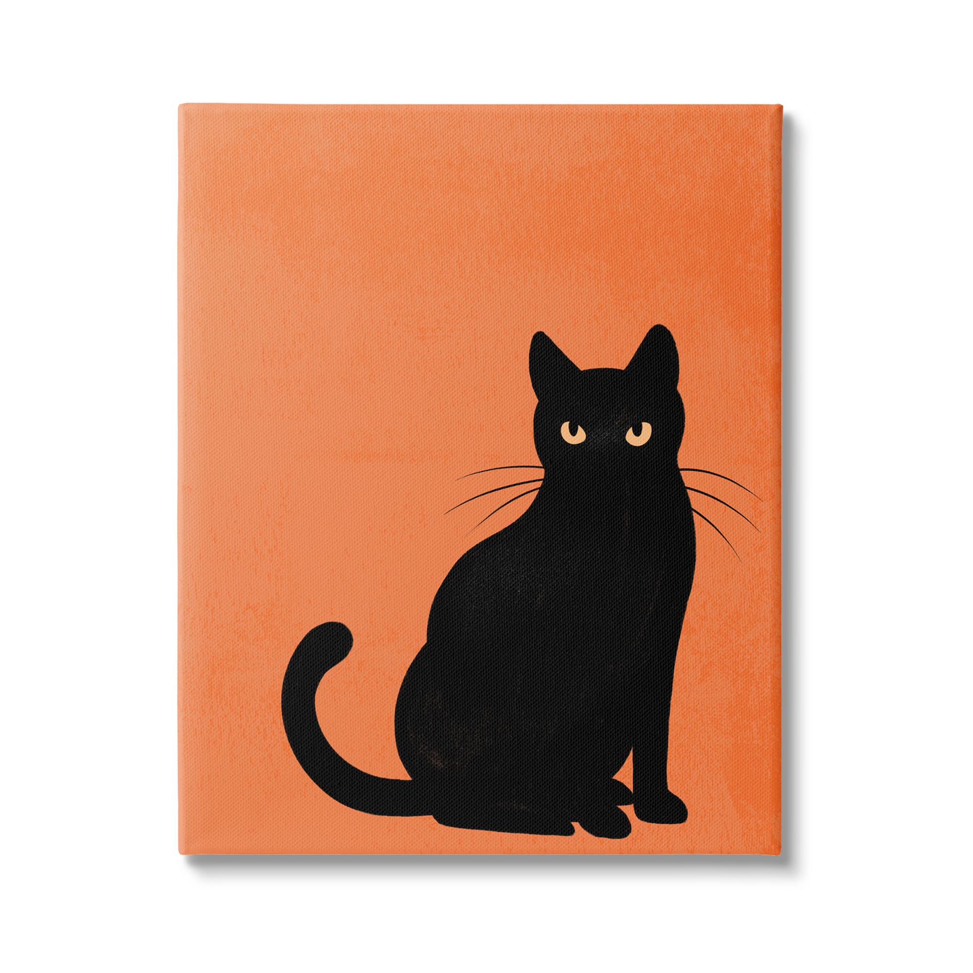 Stupell Industries Bold Black Cat Silhouette Canvas Wall Art