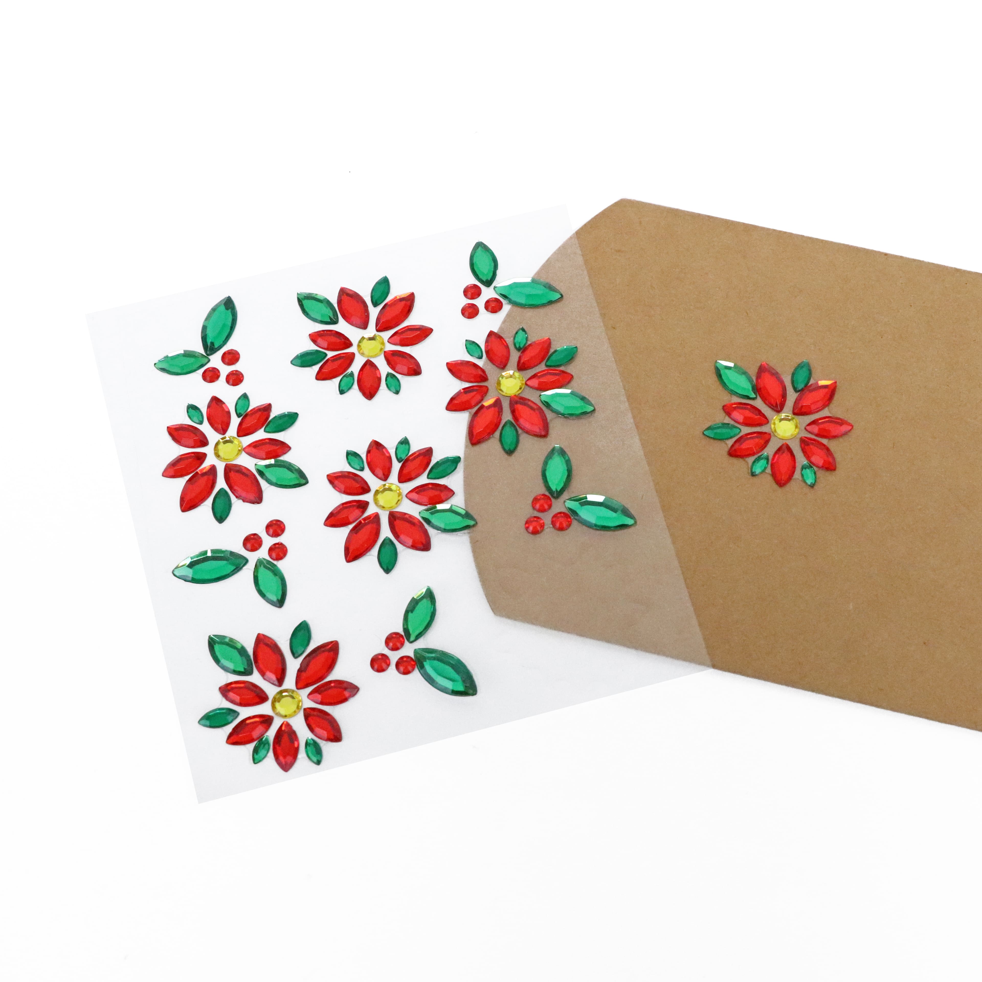 Poinsettia Bling Stickers by Recollections&#x2122;