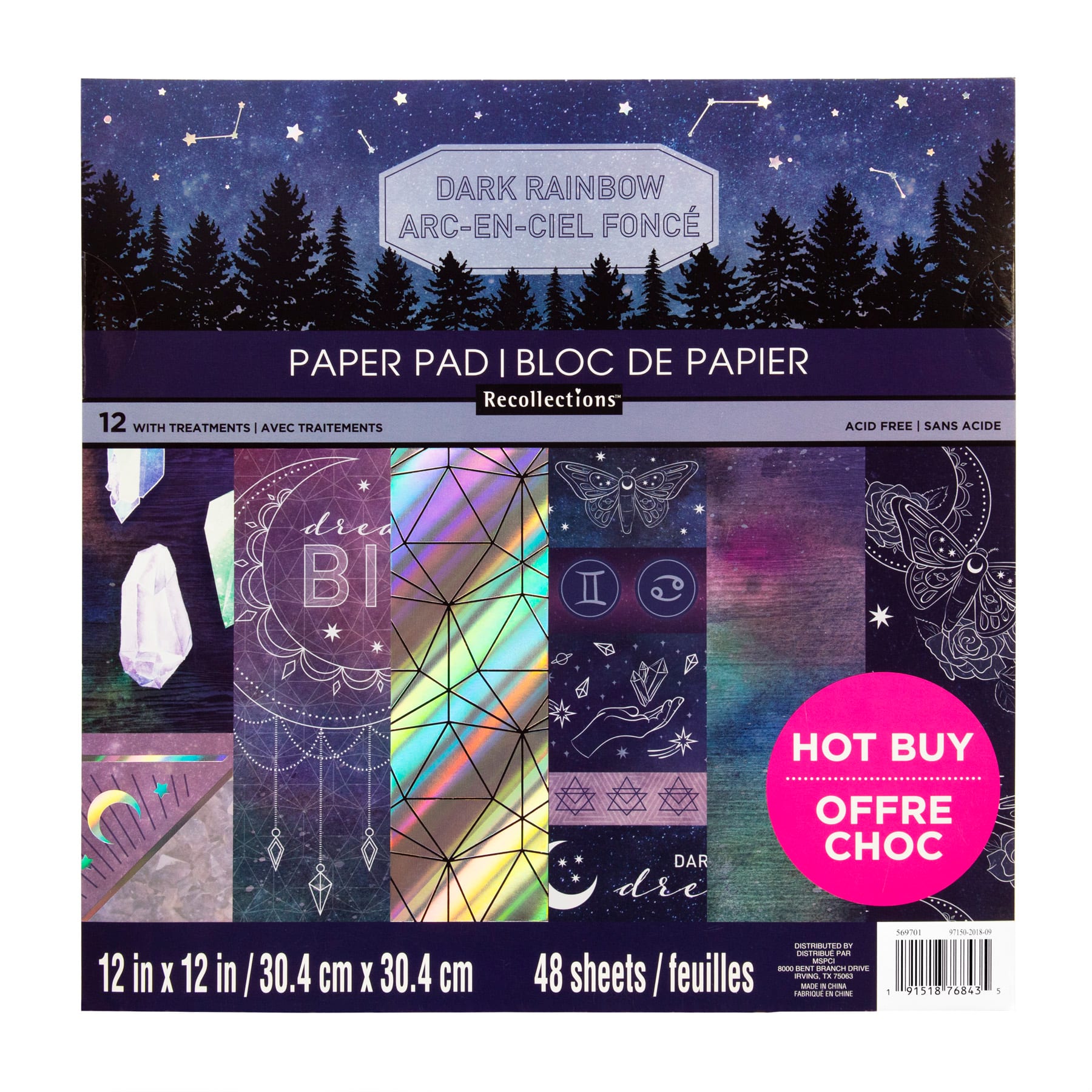 Recollections A Winters Night Christmas Holiday Scrapbook Paper Pad 48 Sheets 12 X 12