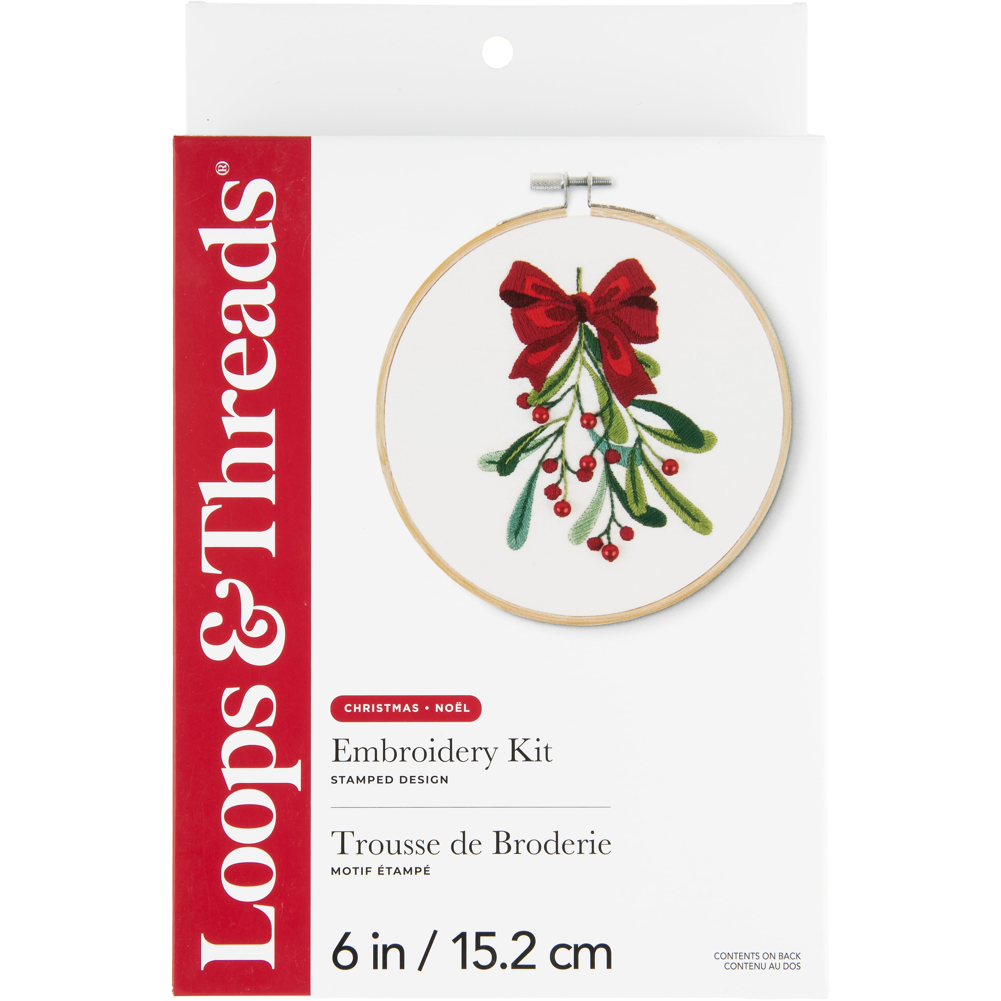 6" Mistletoe Embroidery Kit by Loops & Threads®