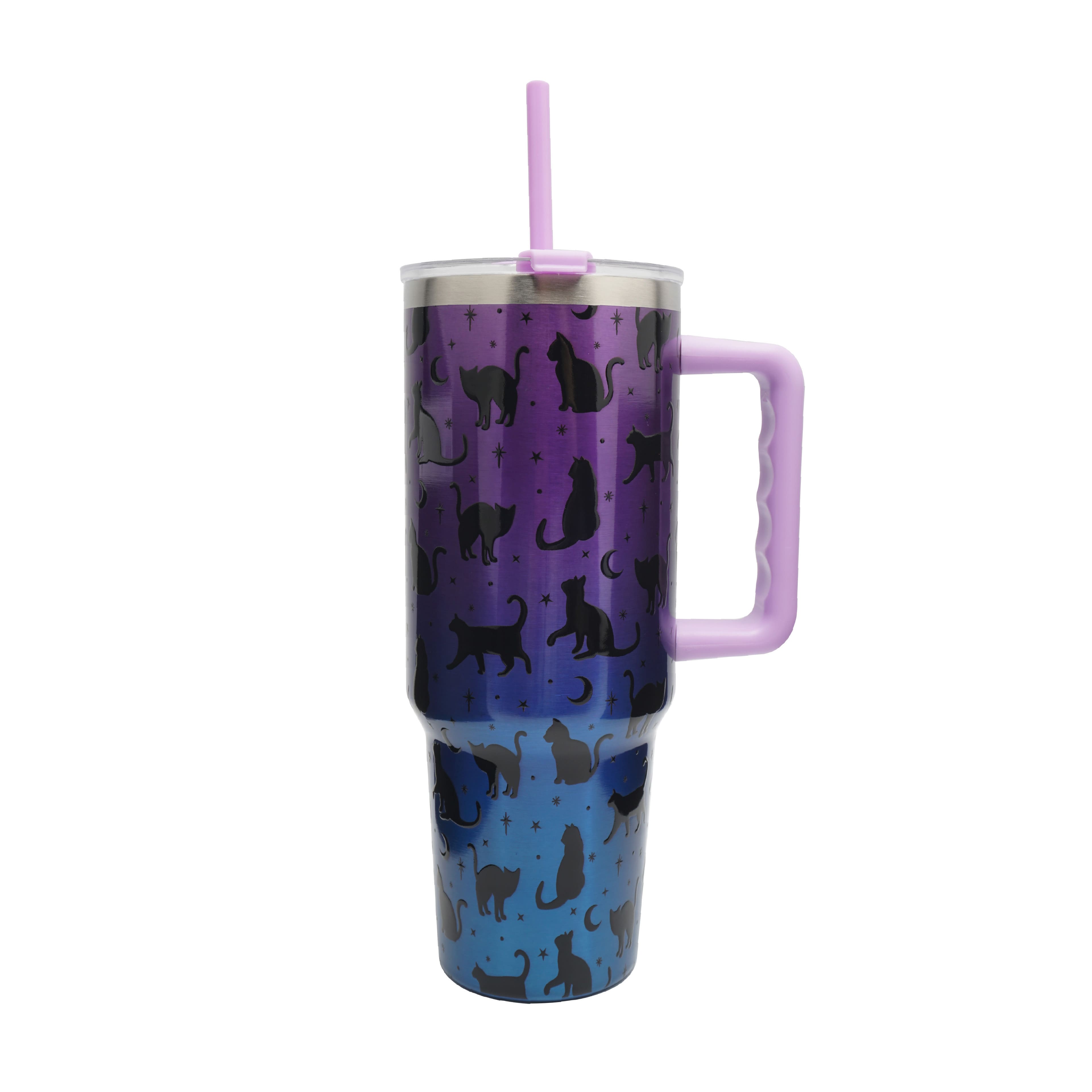 40oz. Iridescent Cat Stainless Steel Insulated Tumbler by Ashland®