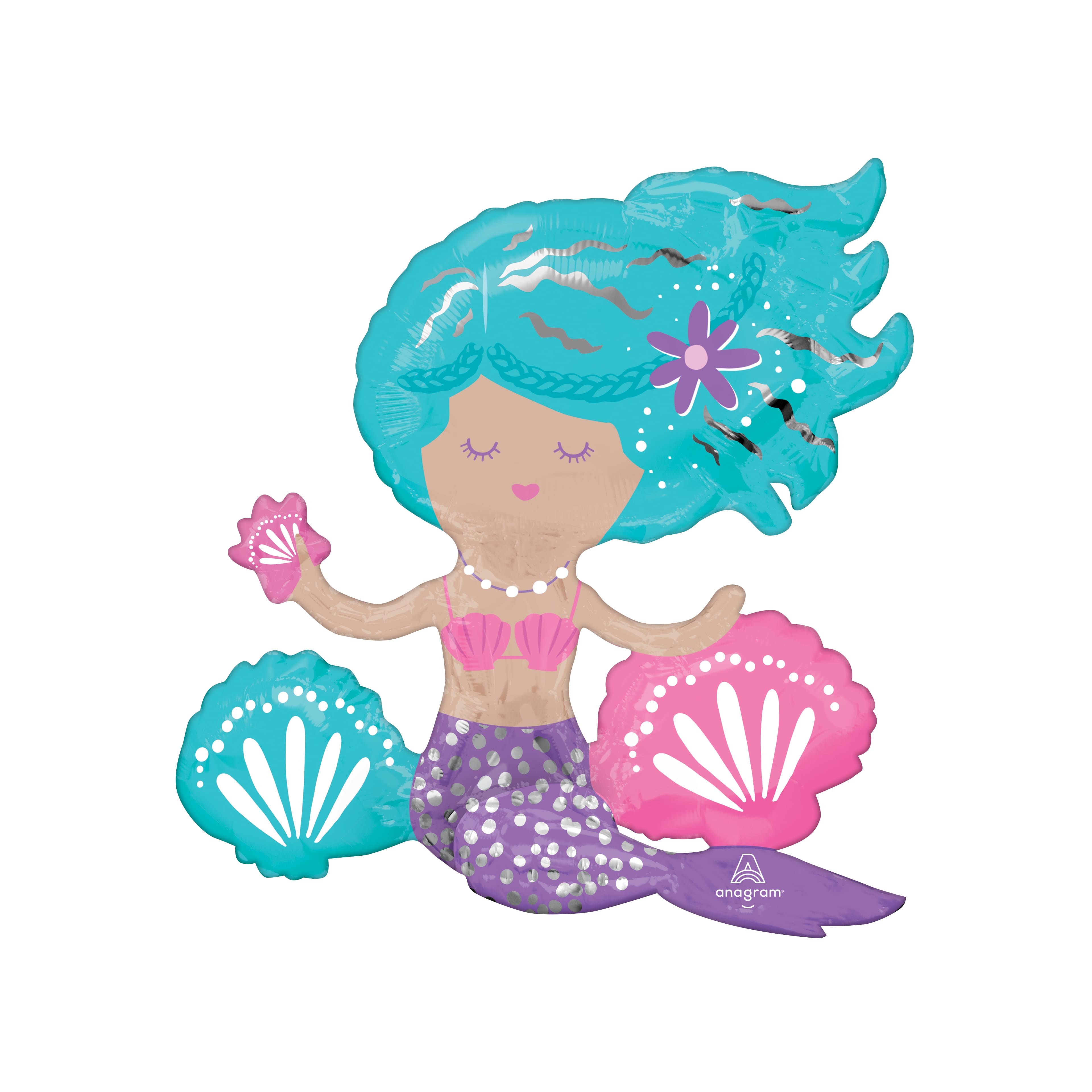 18&#x22; Shimmering Mermaid Foil Balloon