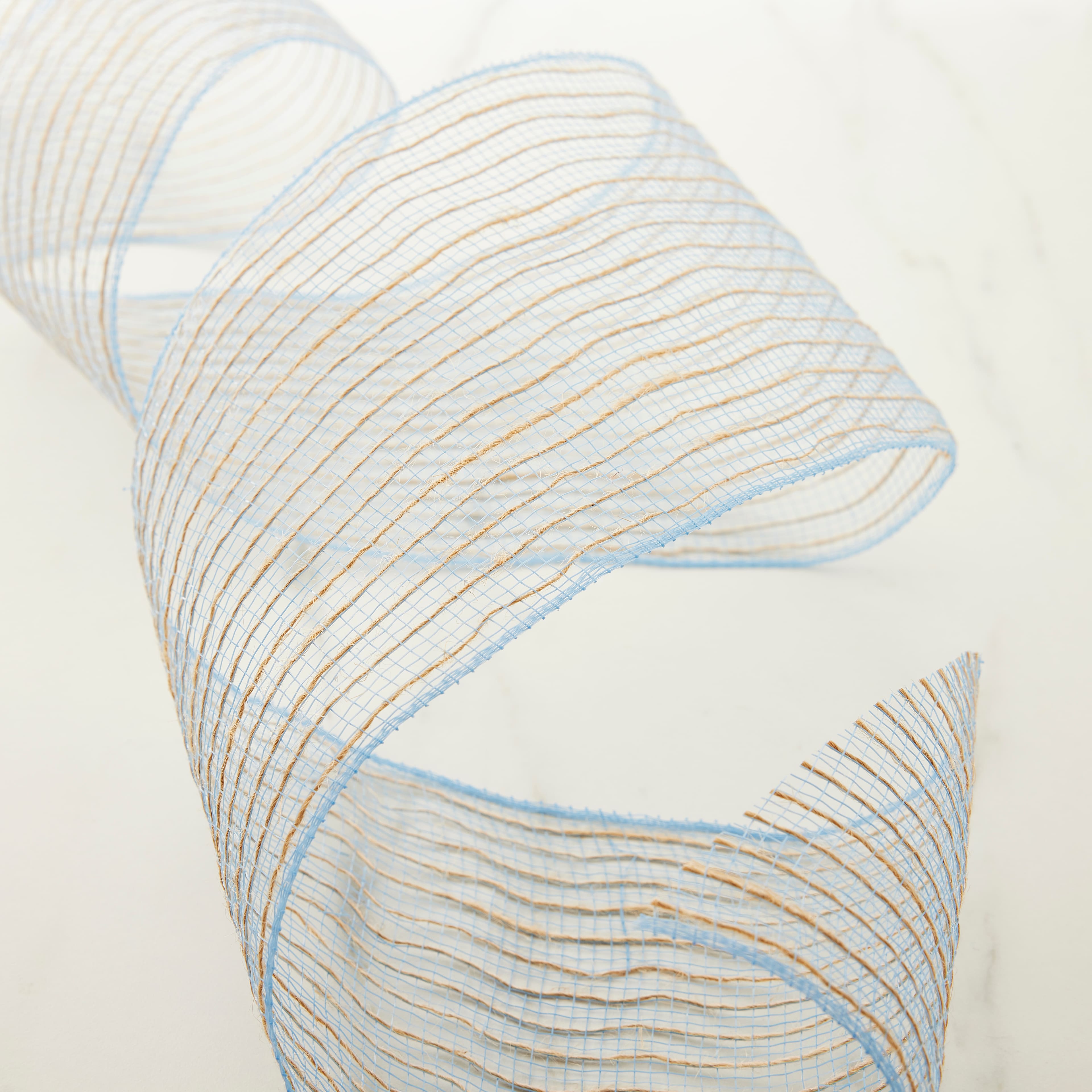 5.5" x 24ft. Mesh Jute Stripes Ribbon by Celebrate It®