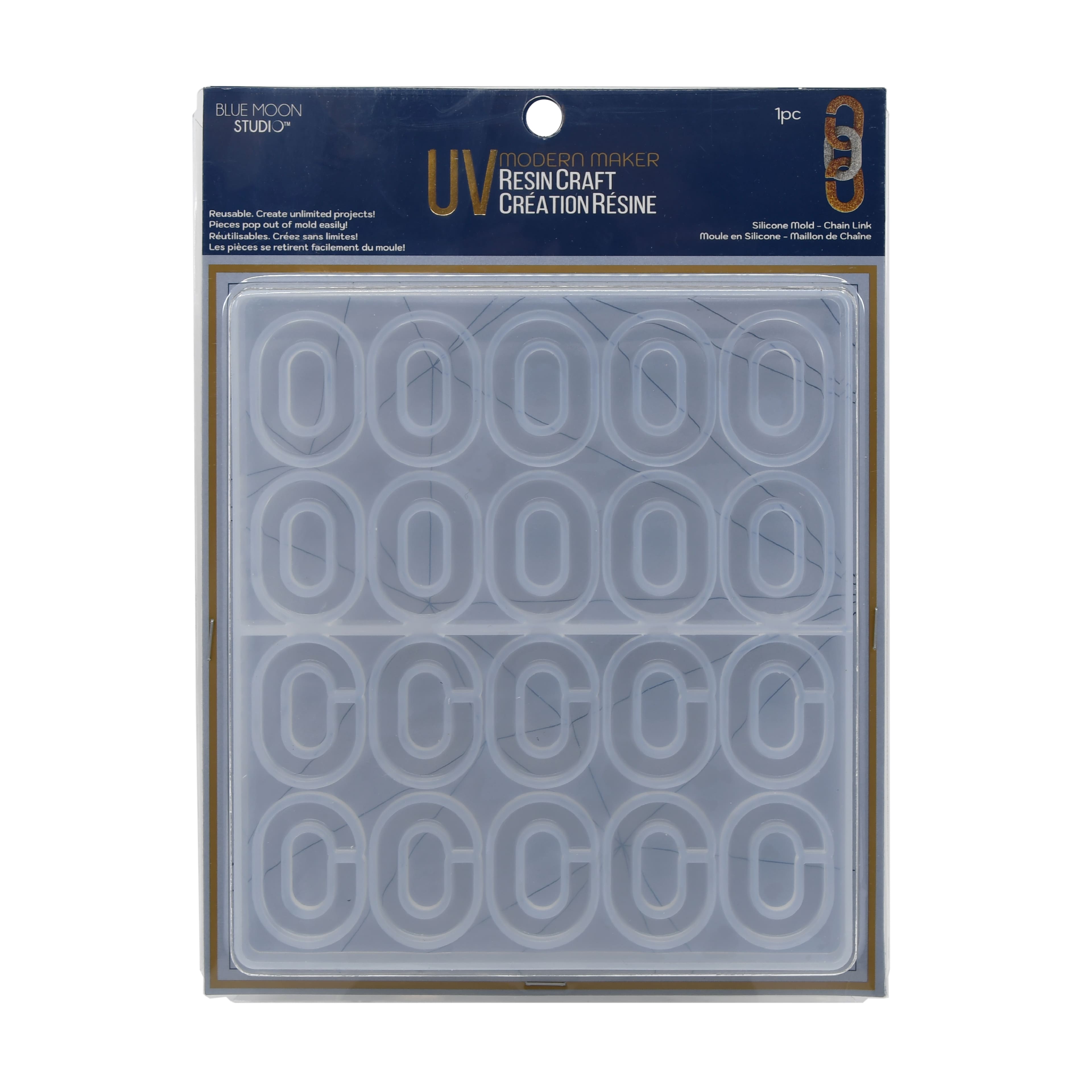 Blue Moon Studio&#x2122; UV Resin Craft Chain Link Mold