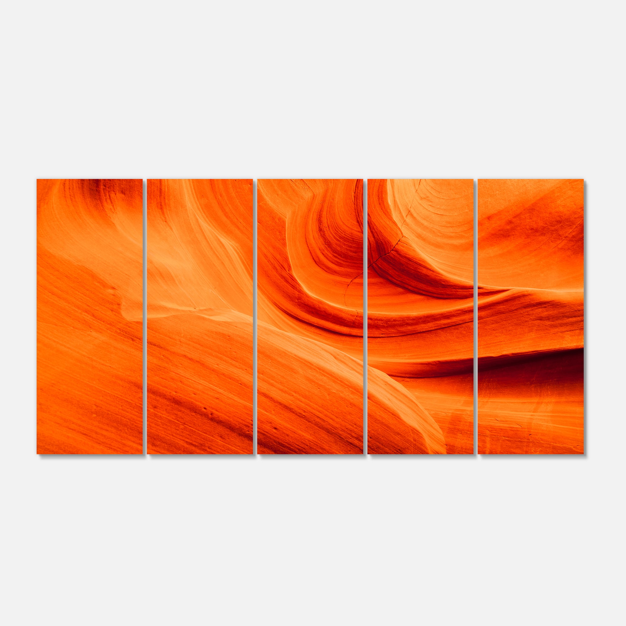 Designart - Orange Upper Antelope Canyon - Landscape Photography Canvas Print