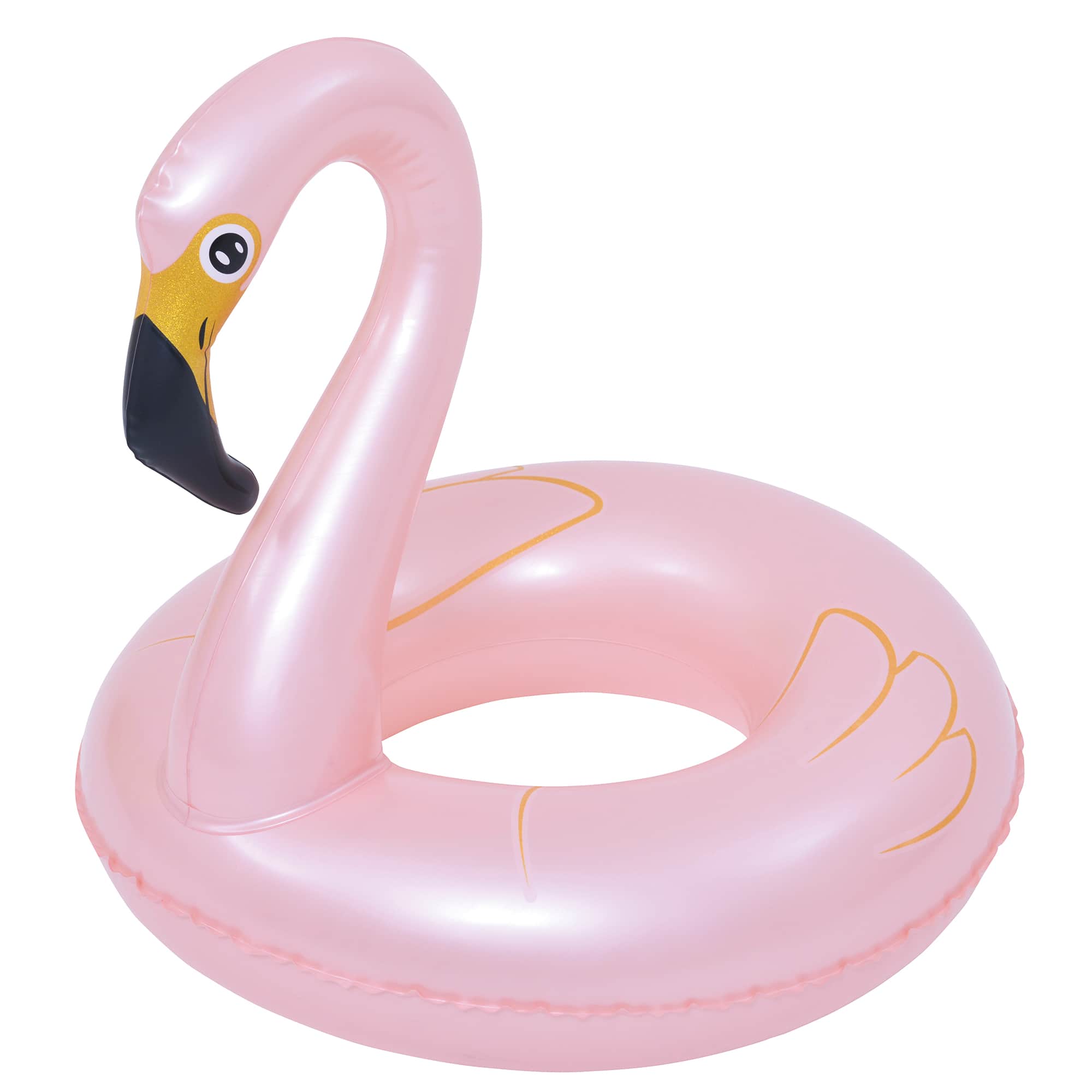 Pool Central® 24" Pink Inflatable Flamingo Swimming Pool Ring Float