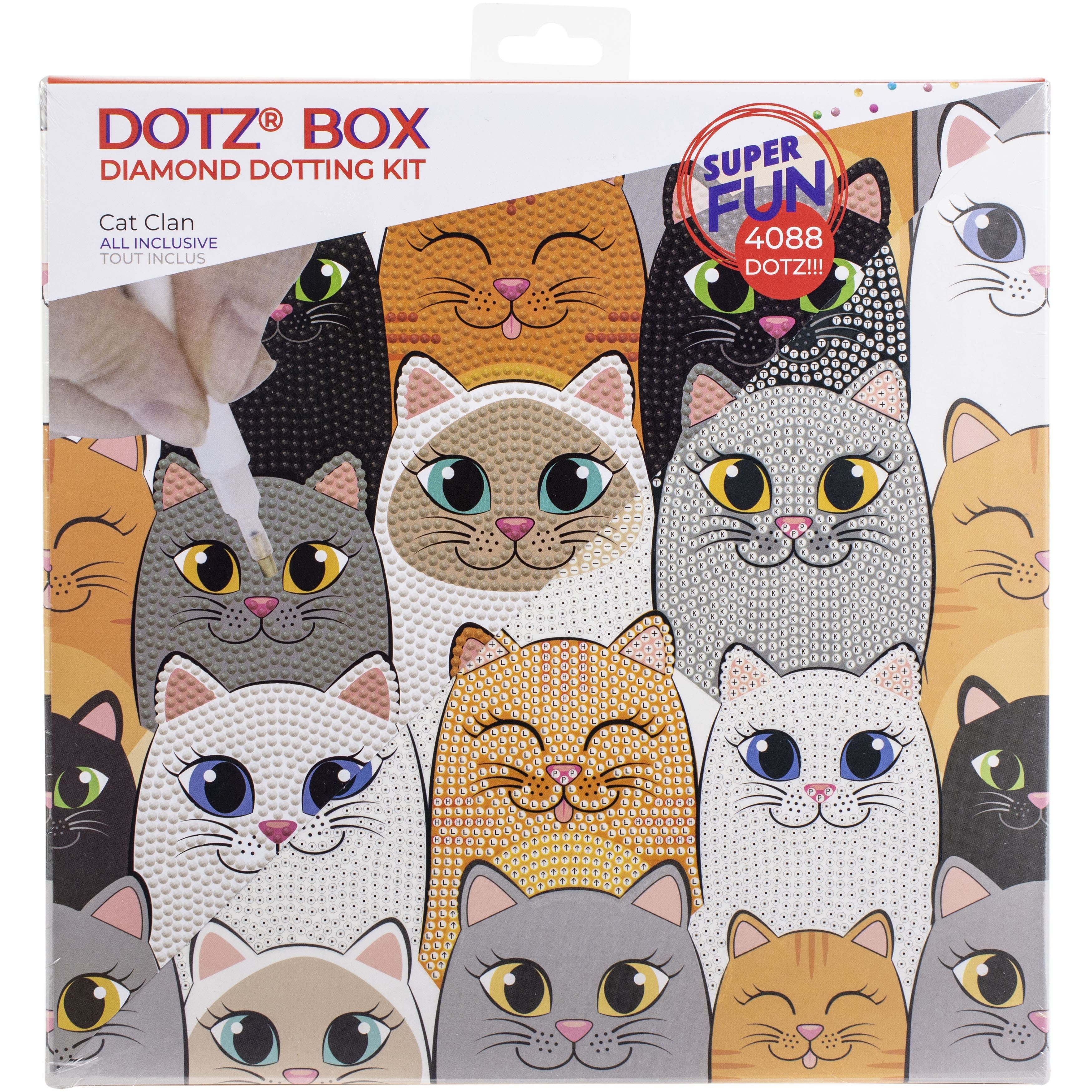 Diamond Dotz&#xAE; Cat Clan Diamond Art Box Kit