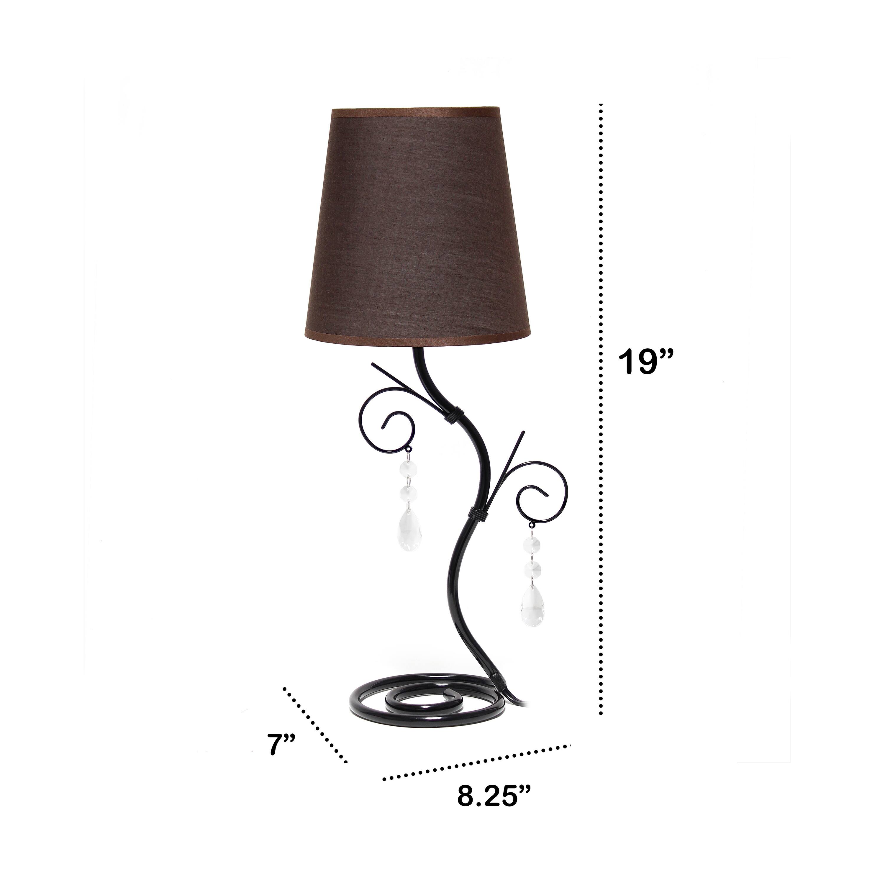 Creekwood Home Priva 19&#x22; Ivy Metal Winding Table Lamp