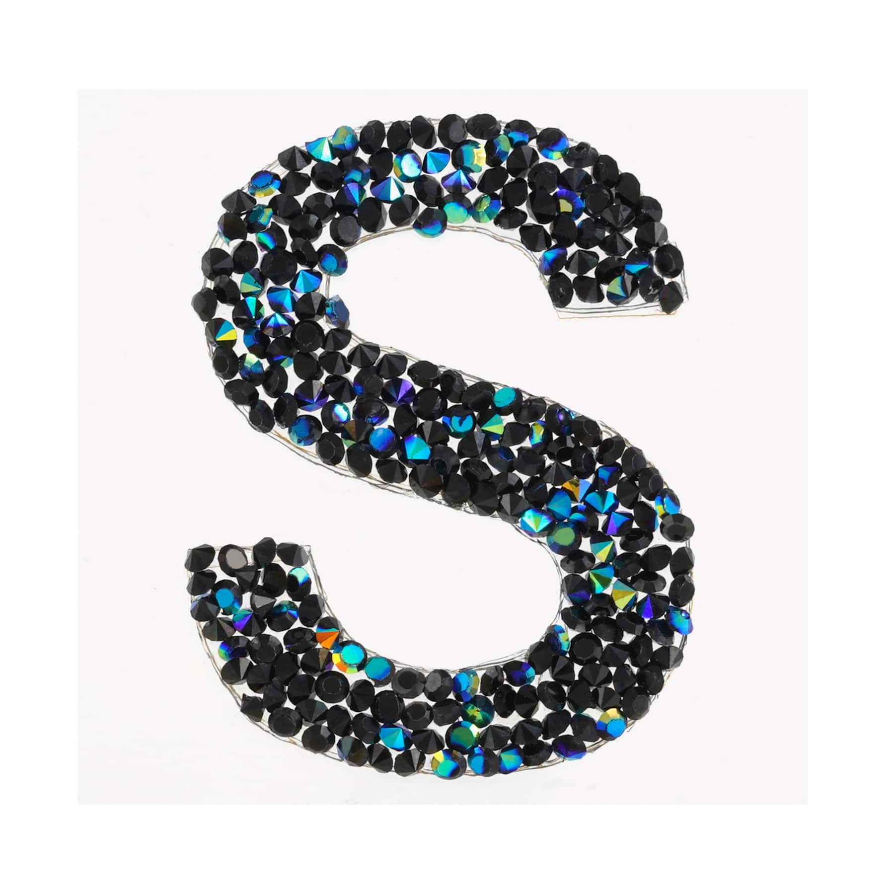 12 Pack: Black AB Letter Bling Sticker by Recollections®