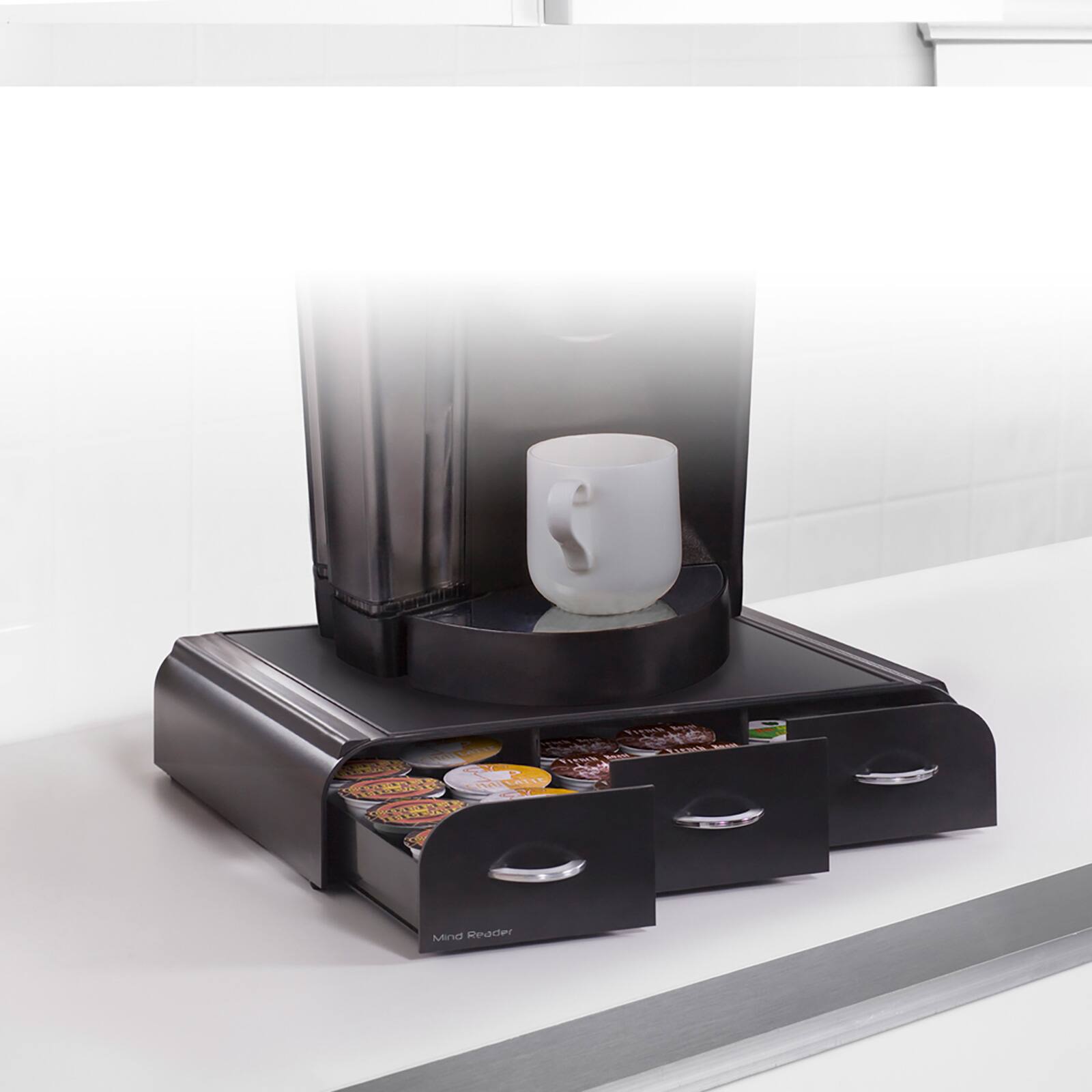 Mind Reader Black 36 Capacity 'Anchor' Triple Drawer Single Serve Coffee Pod Holder
